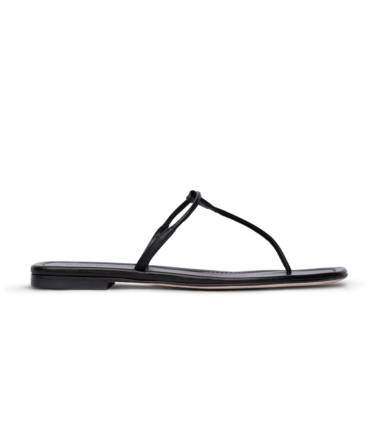 Antigone Sandal in Black Nappa, view 4