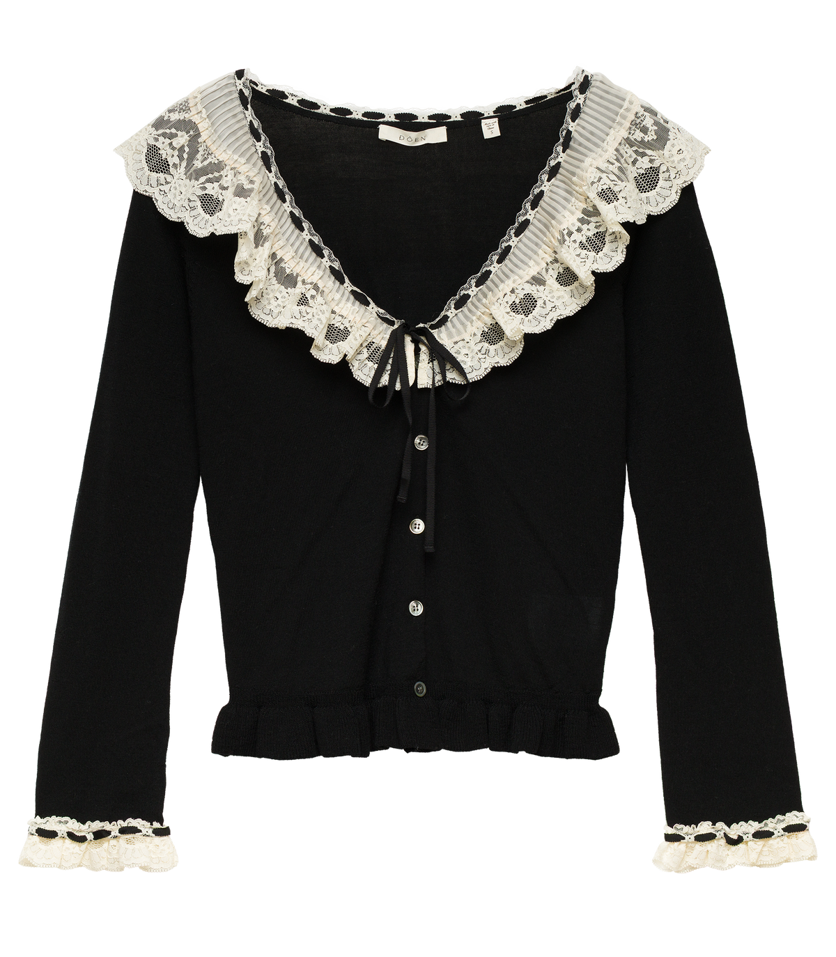 Aubrielle Cardigan in Black, view 7
