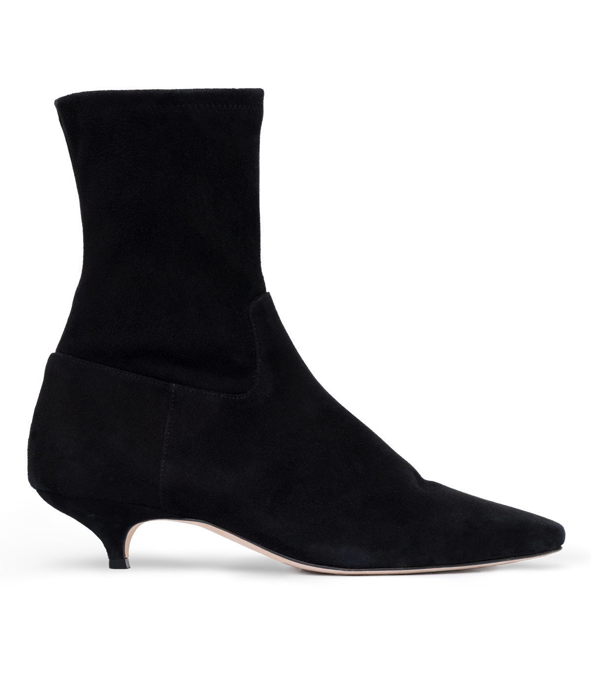 Devi Boot in Black Stretch Suede, view 5