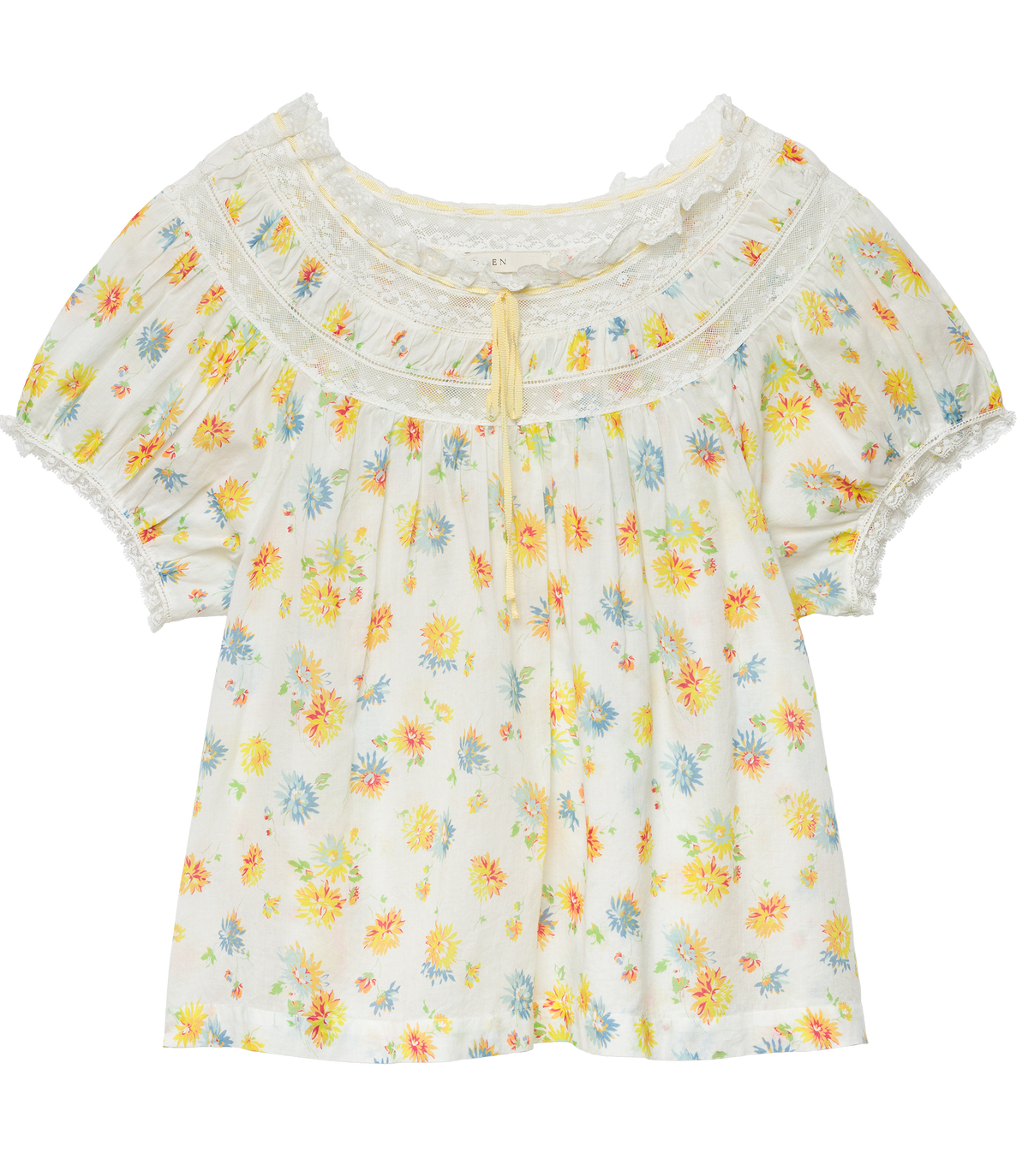 Emile Top in Dahlia Floral, view 5