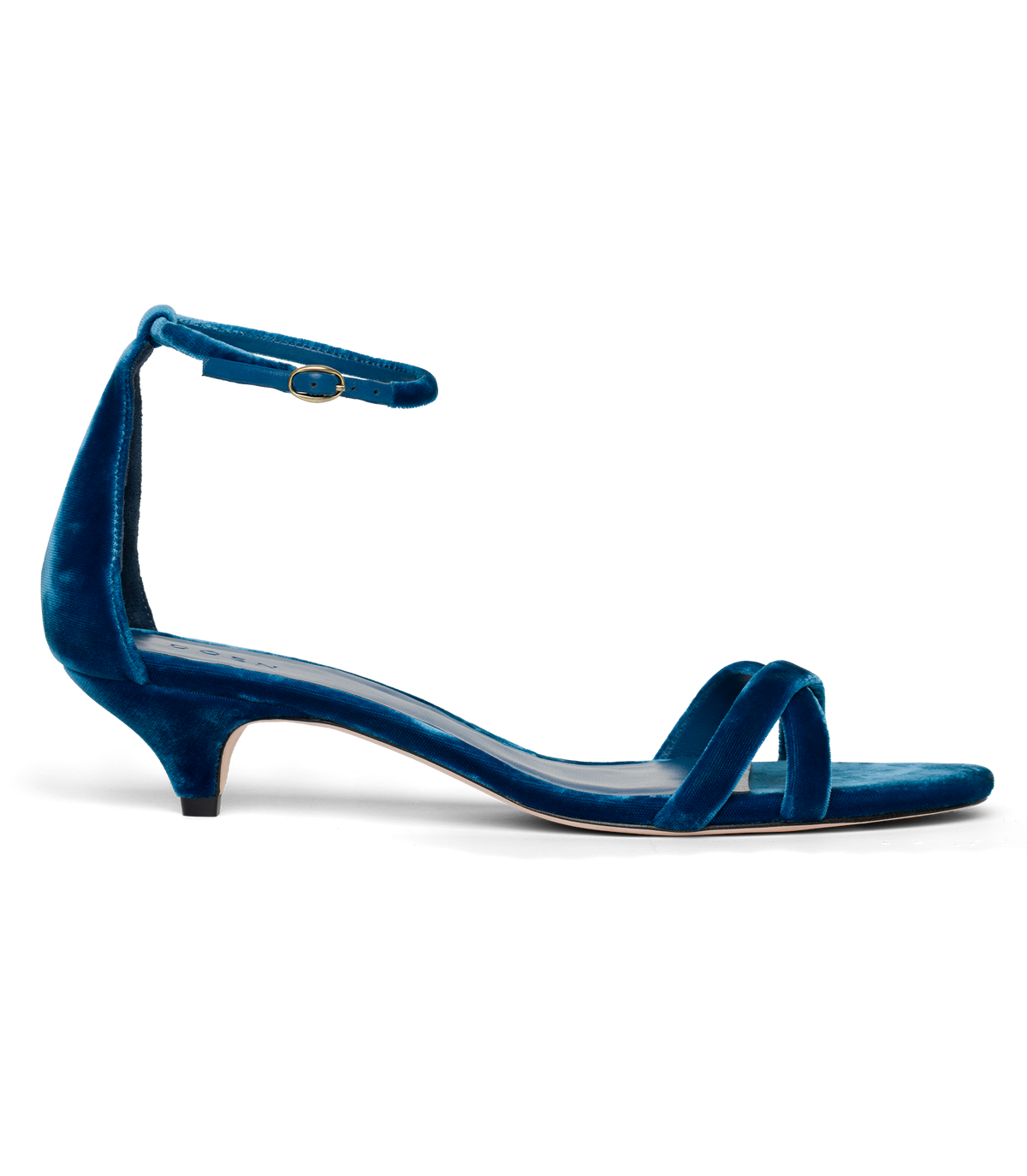 Giulia Heel in Cobalto Velvet, view 7