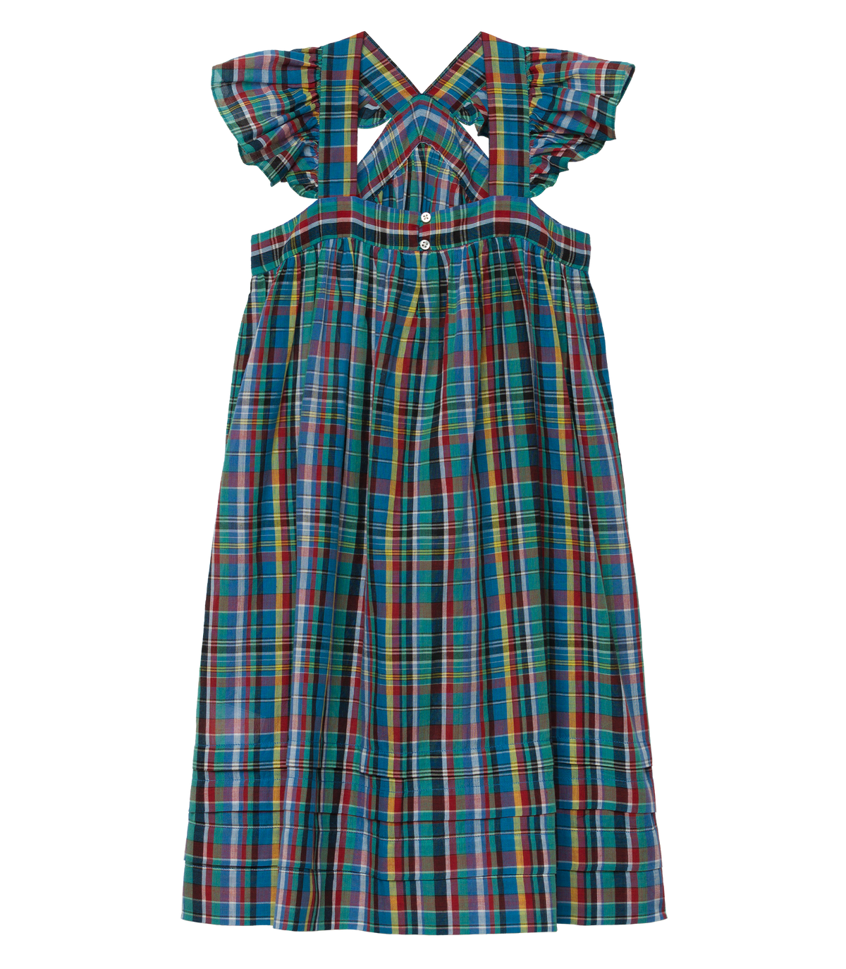 Little Nisha Dress in Alderbrook Plaid, view 9