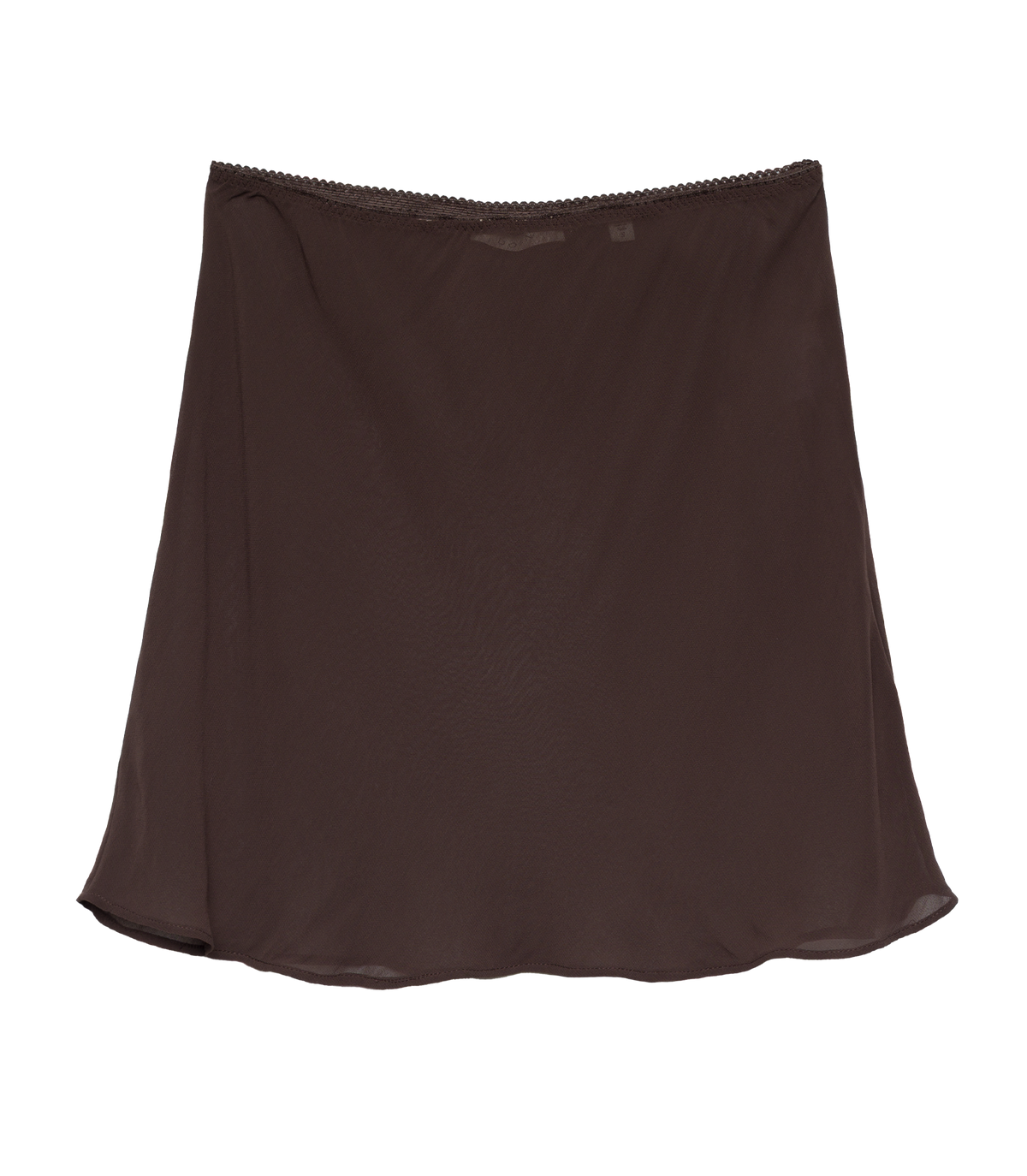 Mini Skirt Slip in Umber, view 3