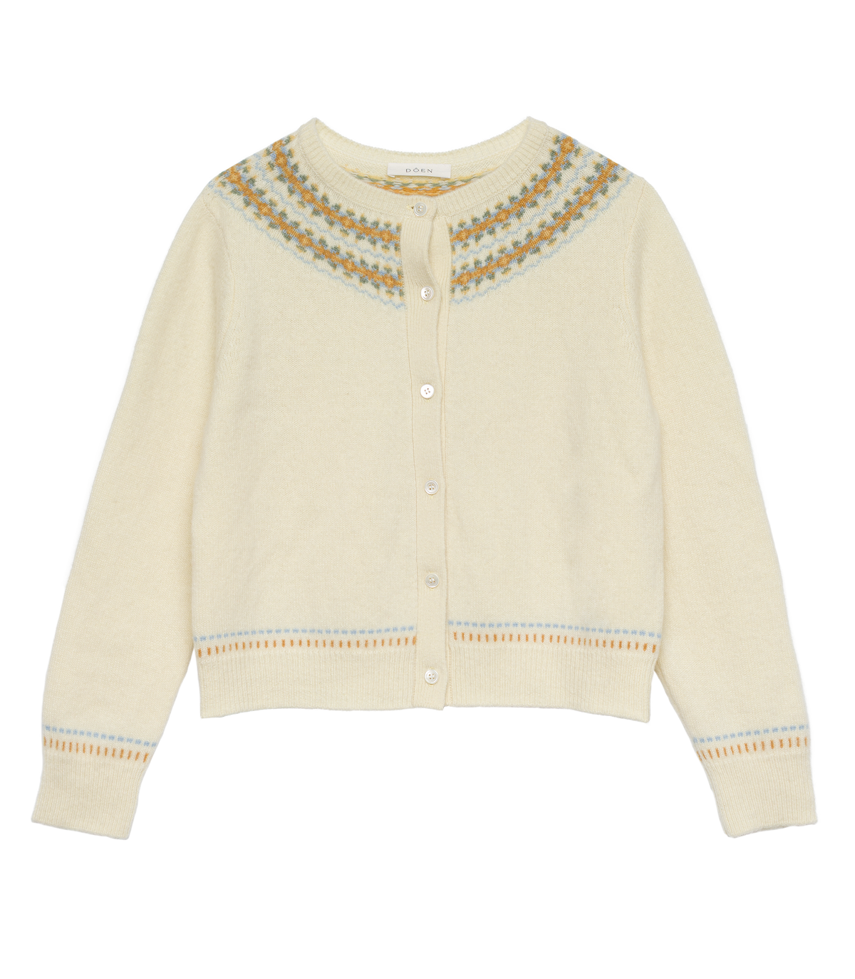 Olympe Cardigan in Gateau Annecy Fair Isle, view 5