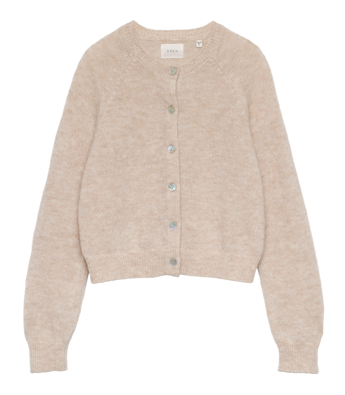 Petra Cardigan in Hazelnut Creme, view 7