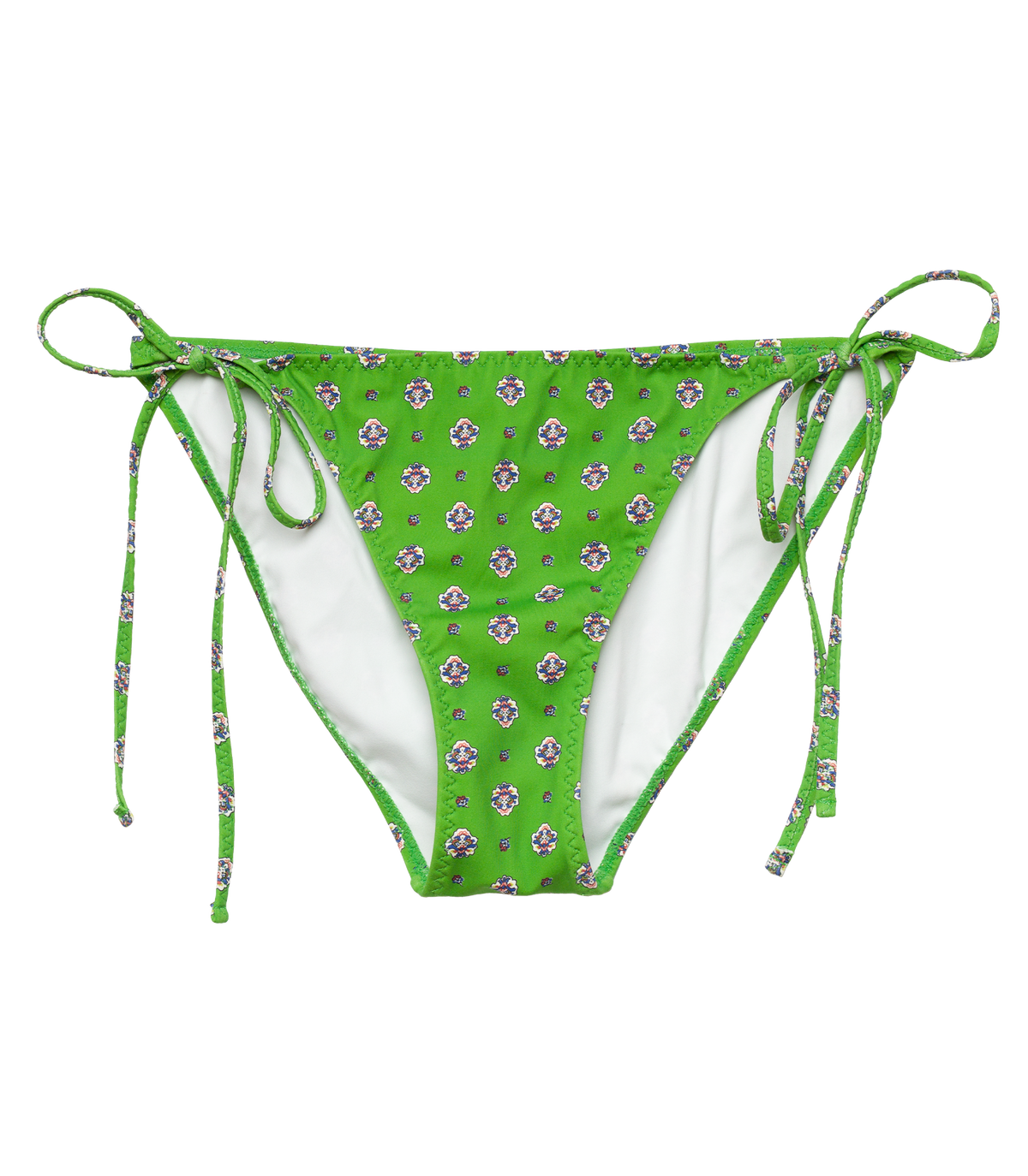 Positano Bikini Bottom in Vert Cadiz Foulard, view 8