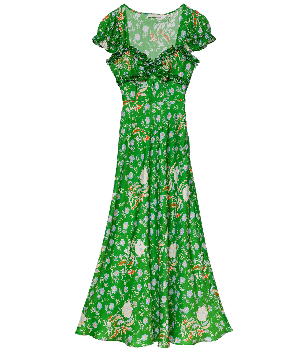 Valerine Dress in Emerald Hollyhock Hills, view 6