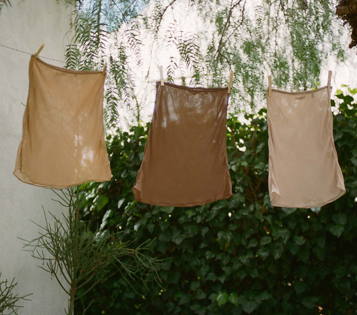 Mini Skirt Slip in Carob
