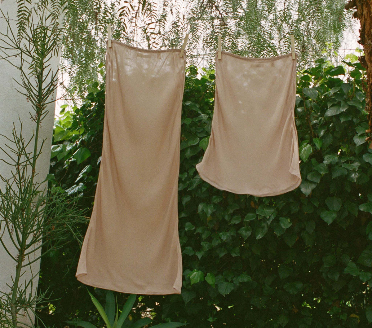 Mini Skirt Slip in Sand Dollar