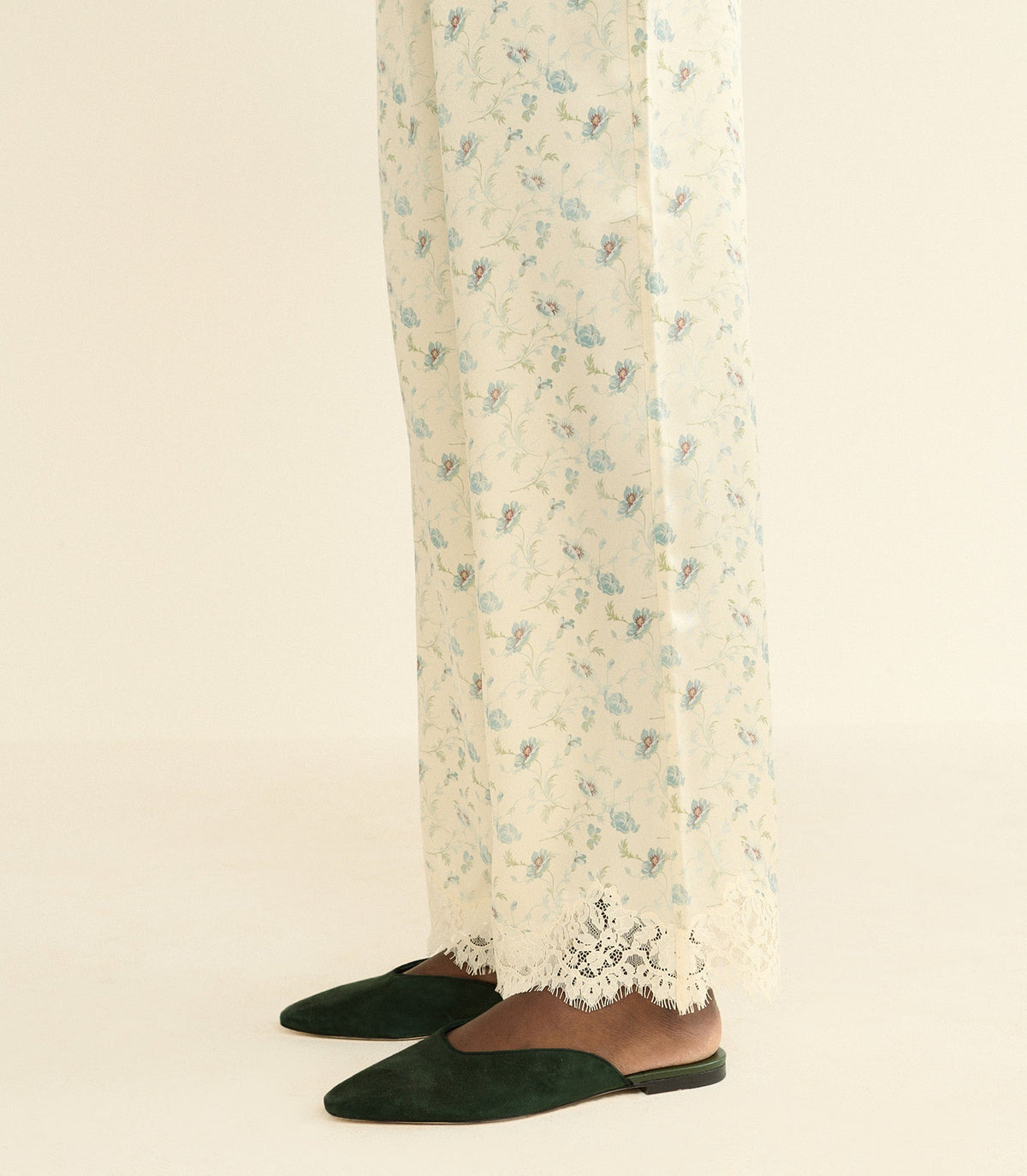 Adair Slide in Dark Pine Suede, view 2