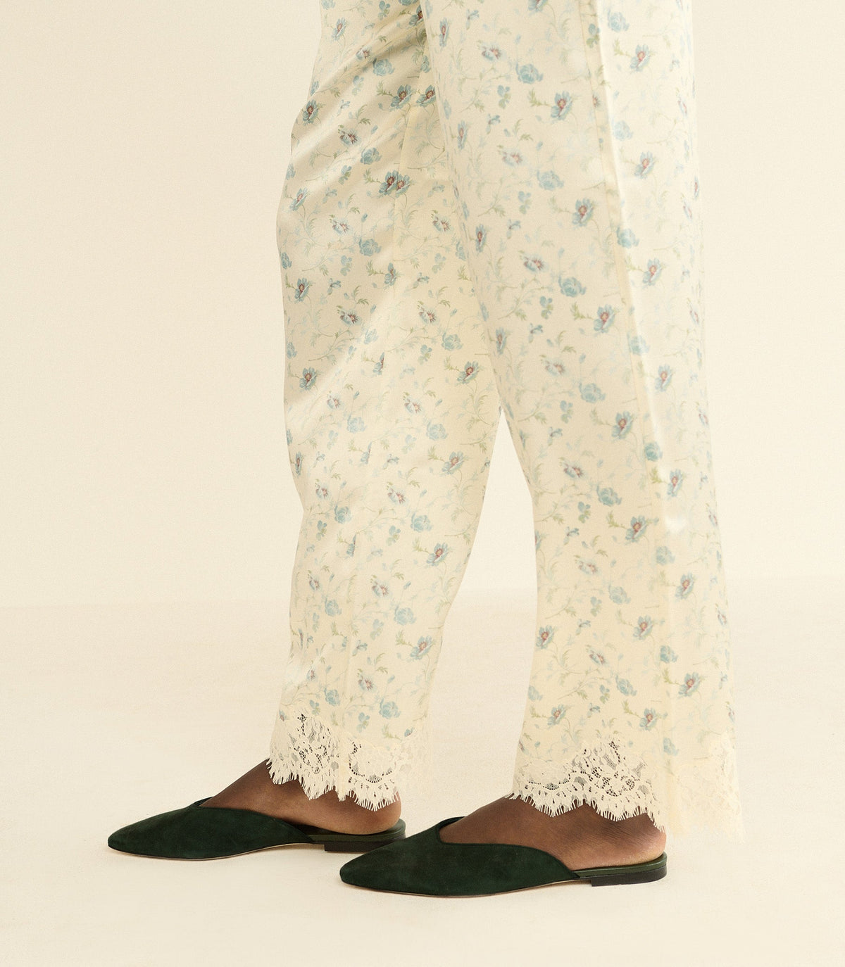 Adair Slide in Dark Pine Suede, view 4