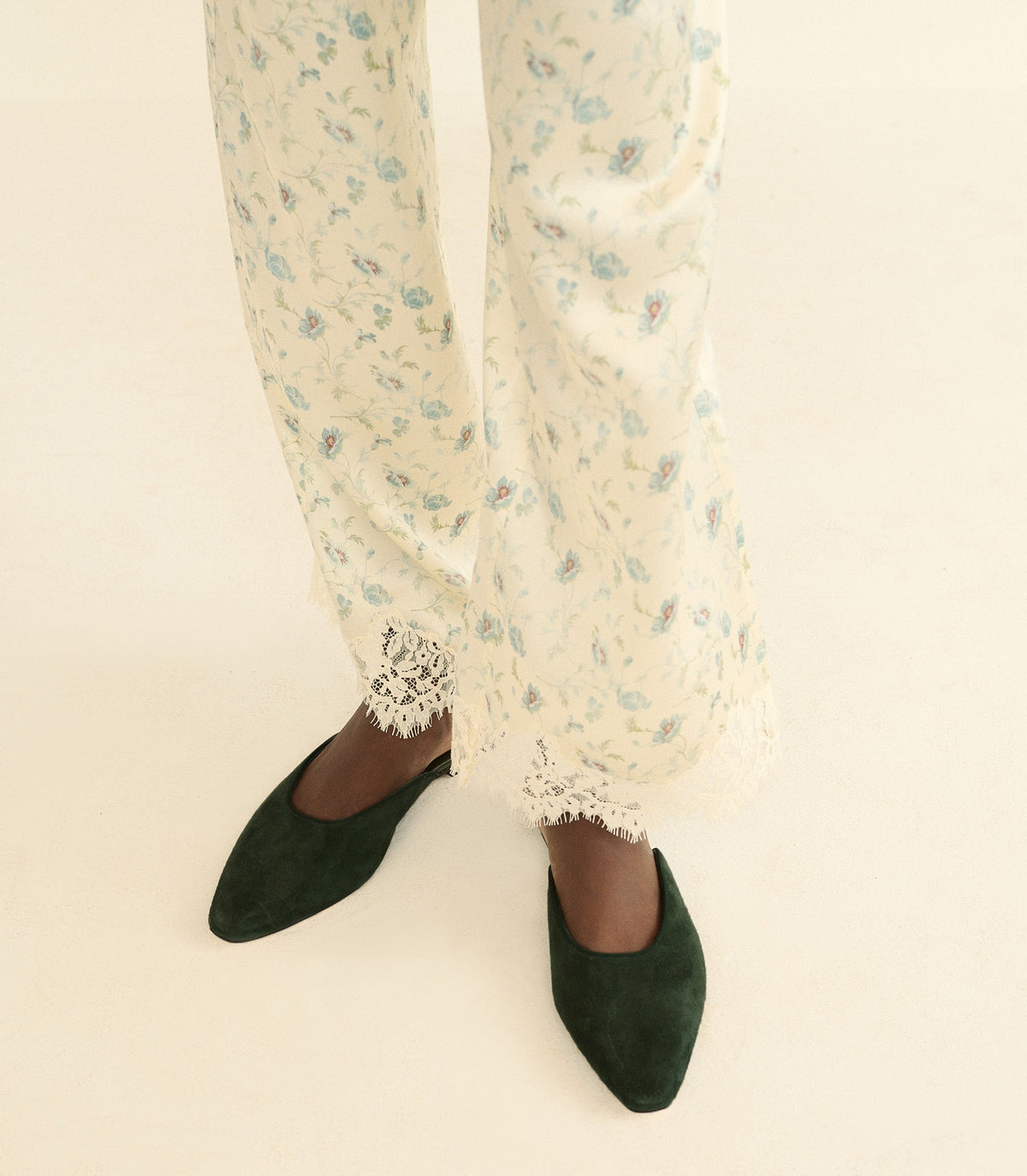 Adair Slide in Dark Pine Suede, view 5