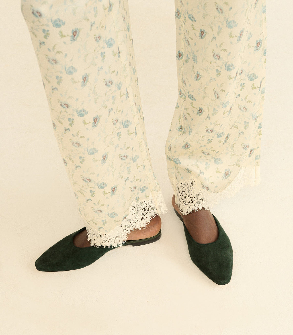 Adair Slide in Dark Pine Suede, view 6