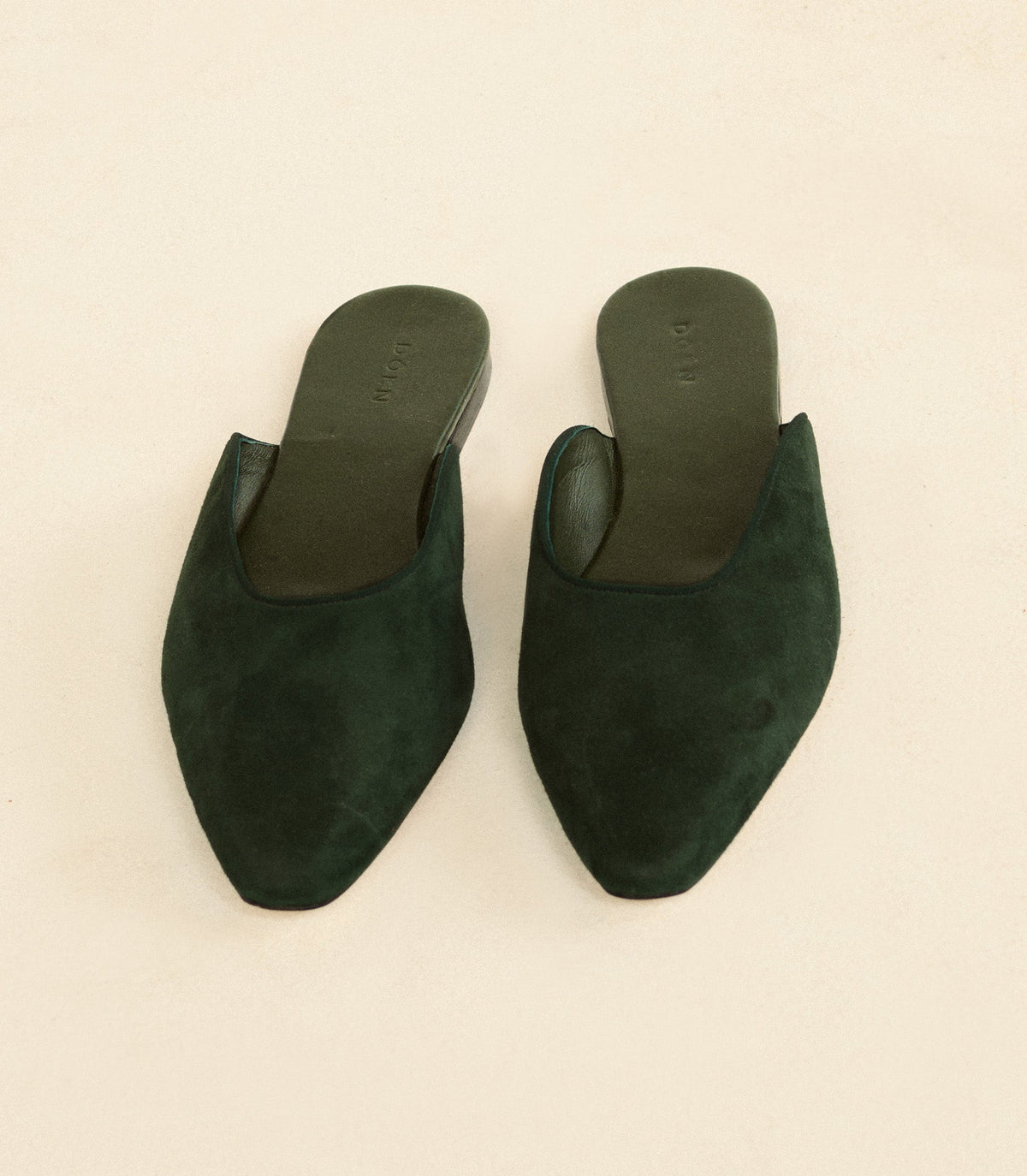 Adair Slide in Dark Pine Suede, view 7
