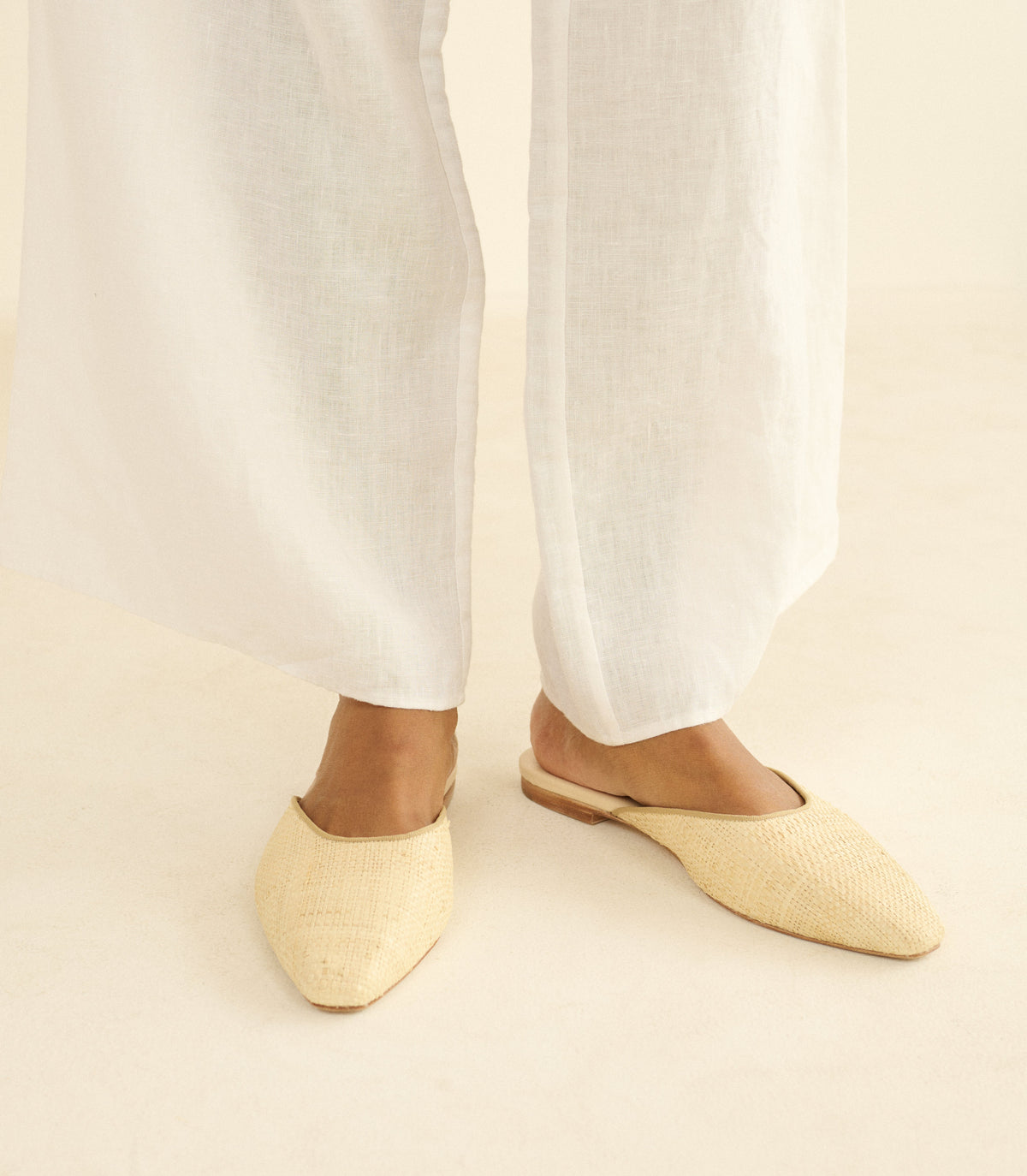 Adair Slide in Natural Raffia