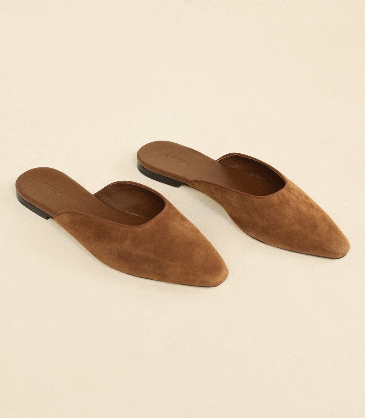 Adair Slide in Tortoise Suede, view 4