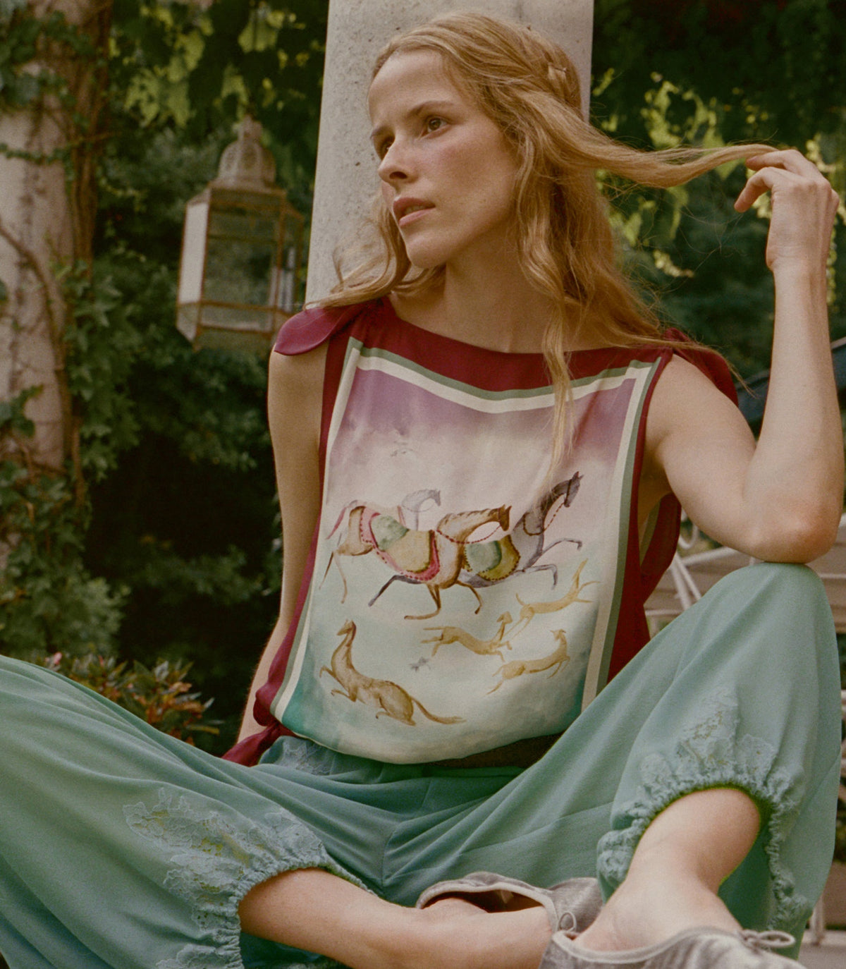 Aliette Top in Gallops Foulard, view 6