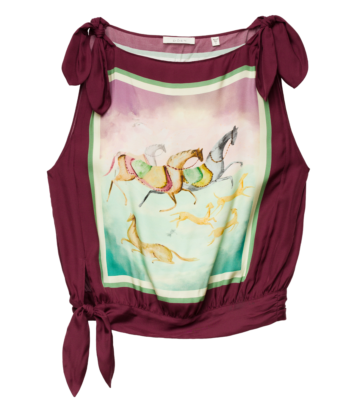 Aliette Top in Gallops Foulard, view 8