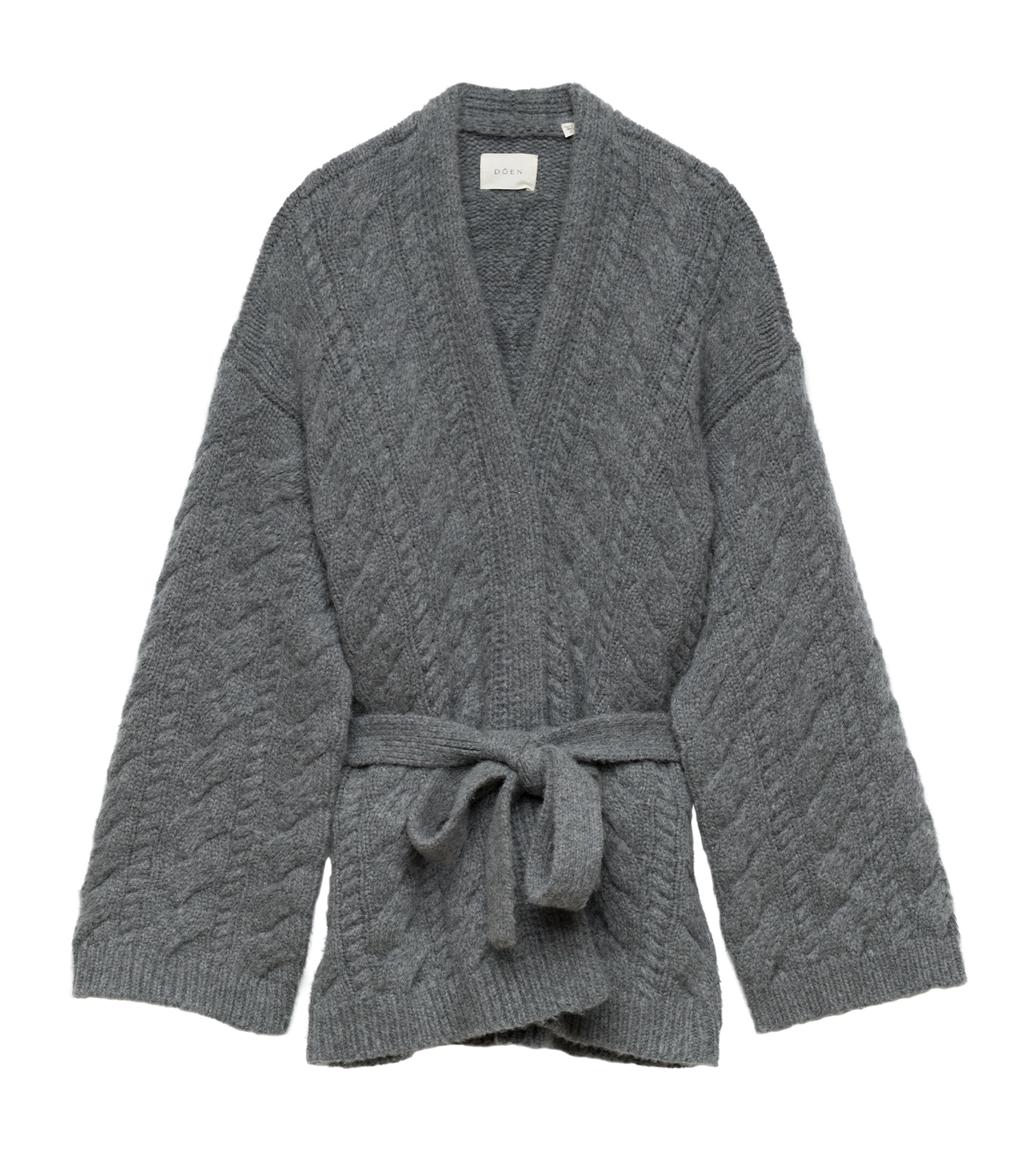 Alpine Cardigan in Charcoal Melange, view 6