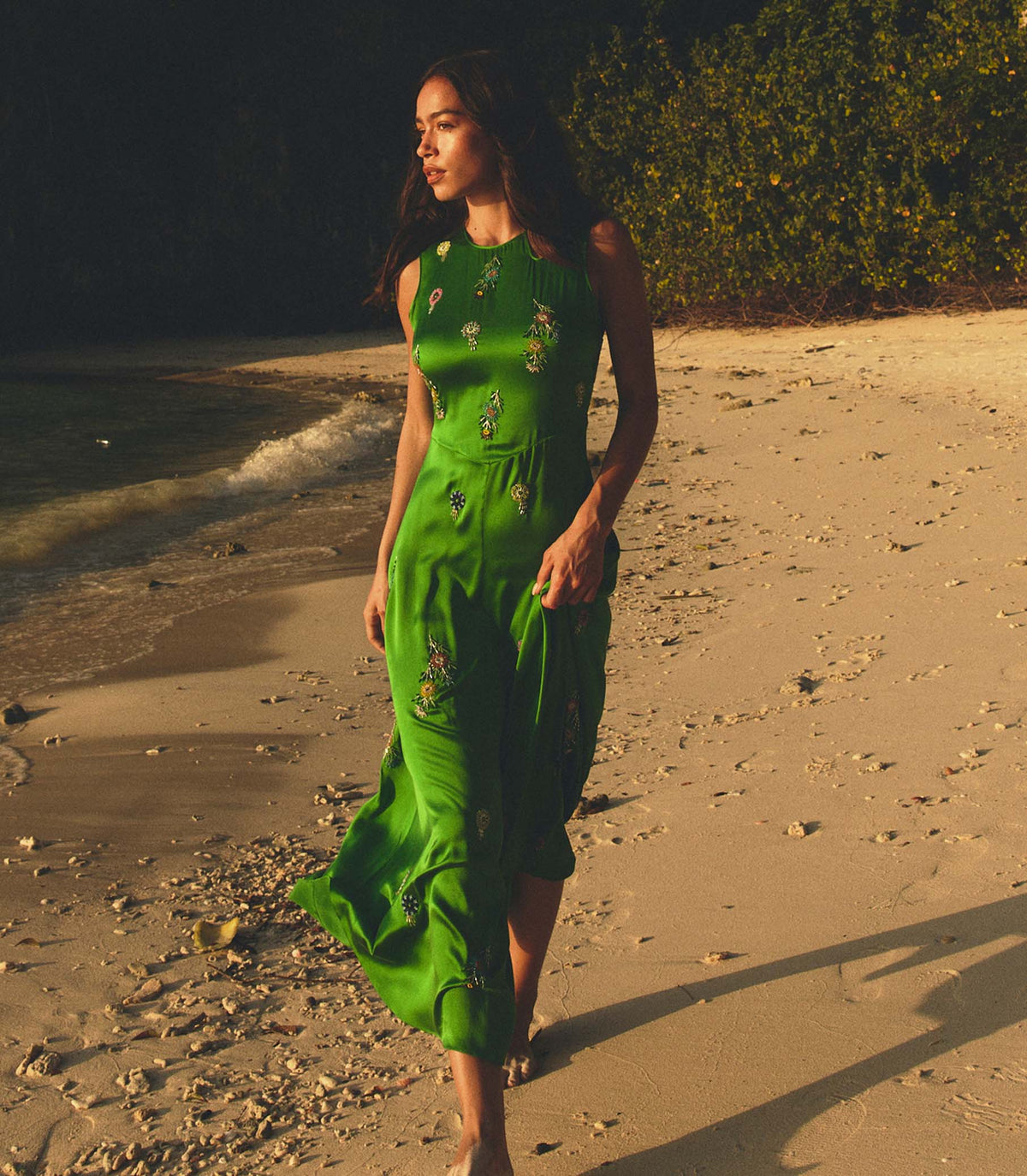 Amari Dress in Emerald