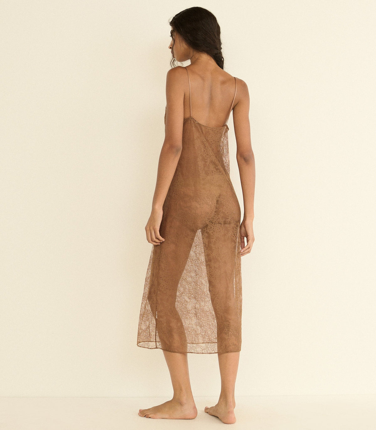 Amedine Slip in Carob, view 4