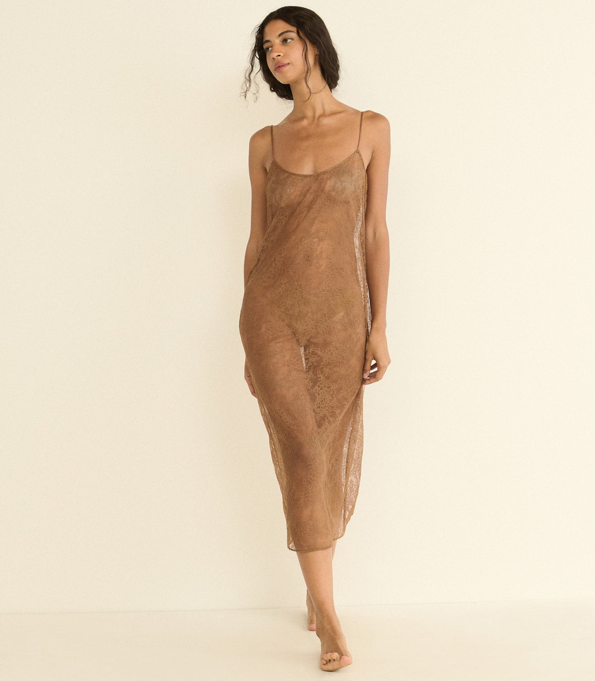 Amedine Slip in Carob, view 2
