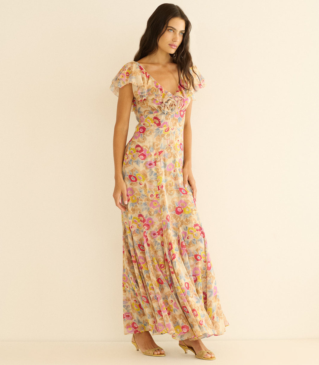 Amérelle Dress in Jardin de Camelias