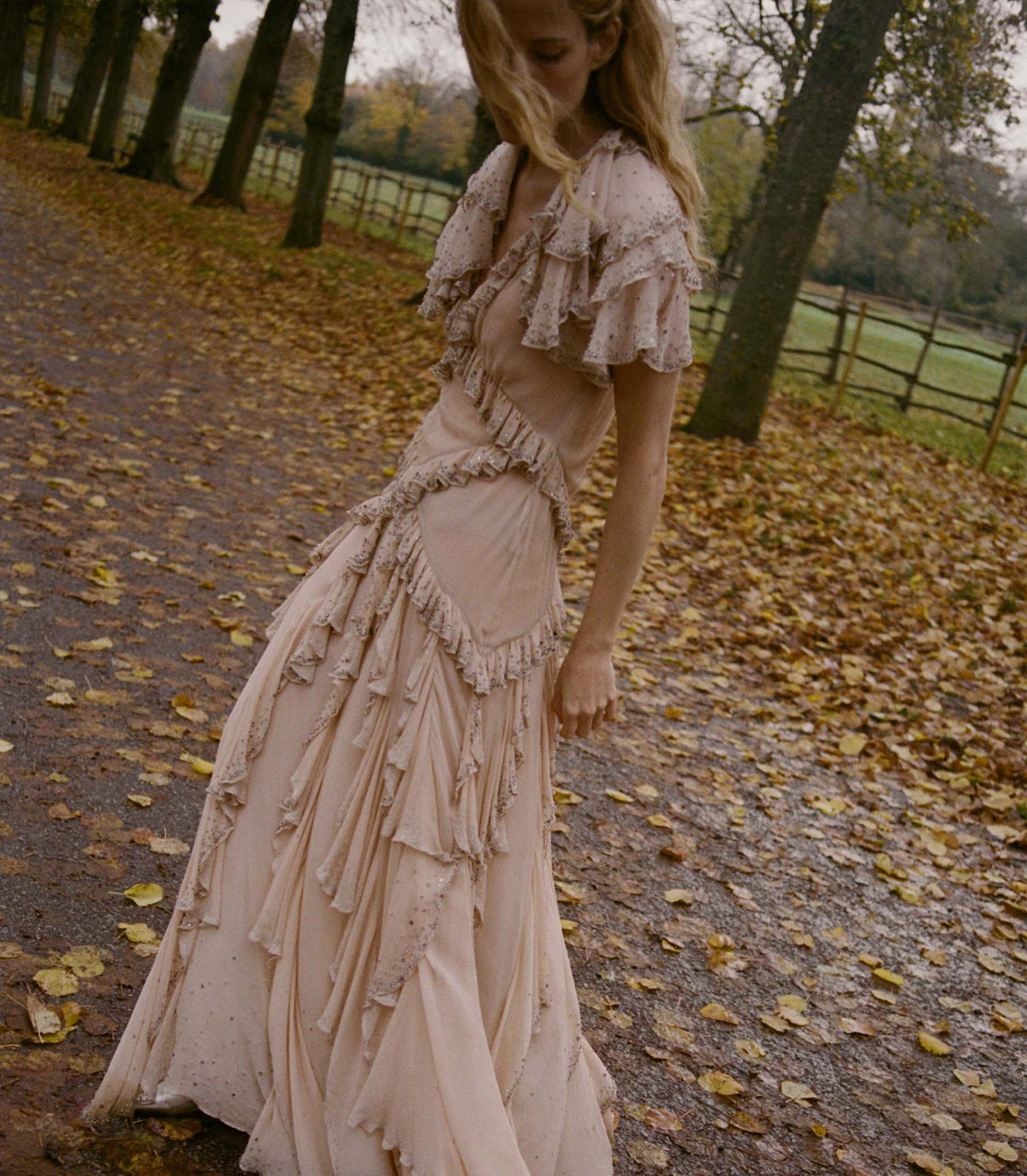 Antoinette Anniversary Dress in Antique Blush, view 2