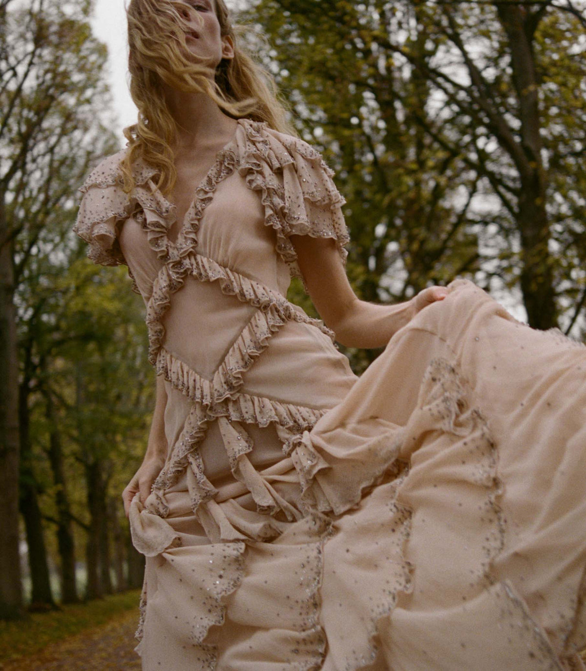 Antoinette Anniversary Dress in Antique Blush, view 5