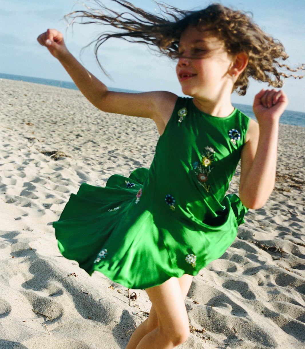 Ariel Dress in Emerald