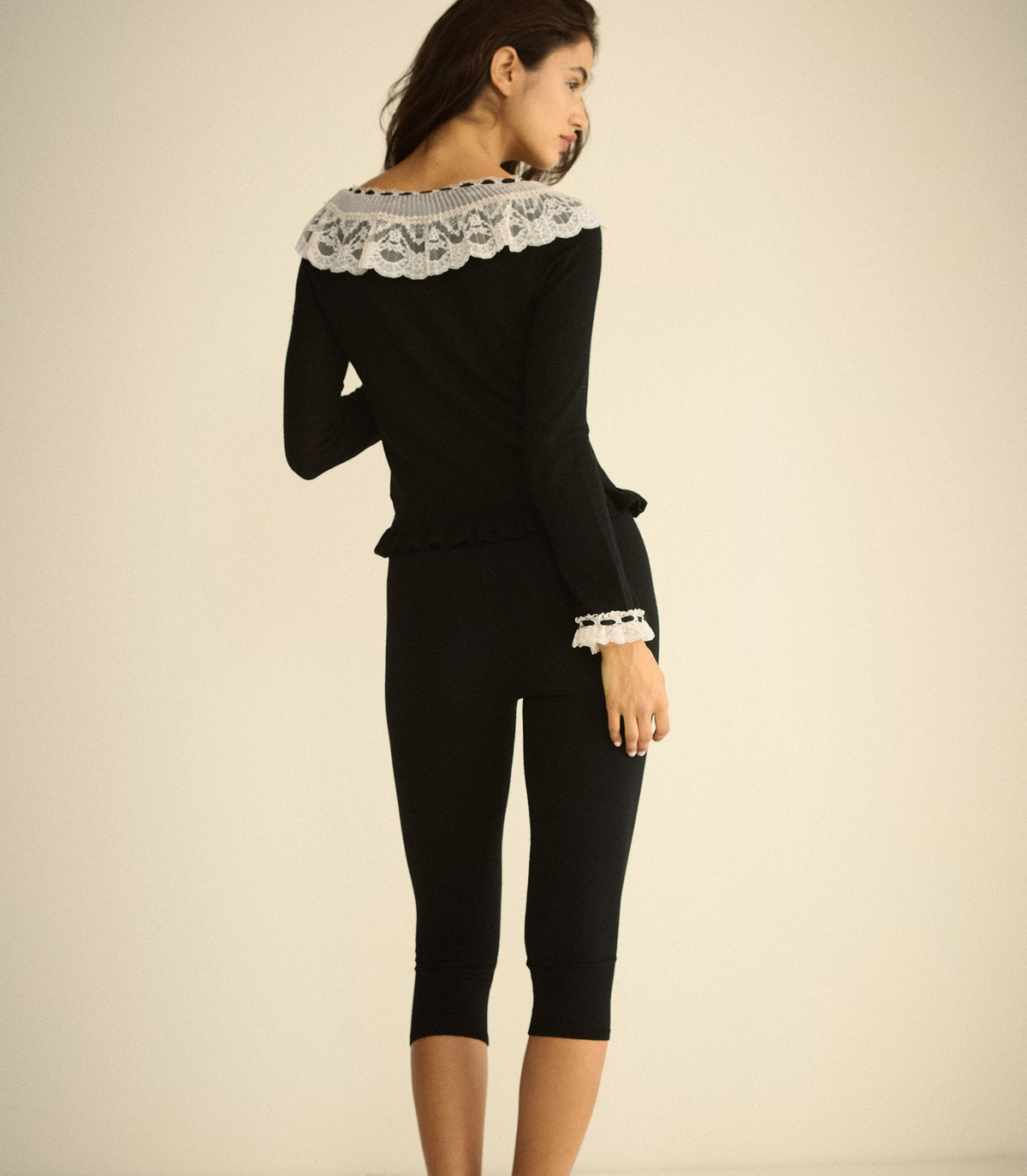 Aubrielle Cardigan in Black, view 4