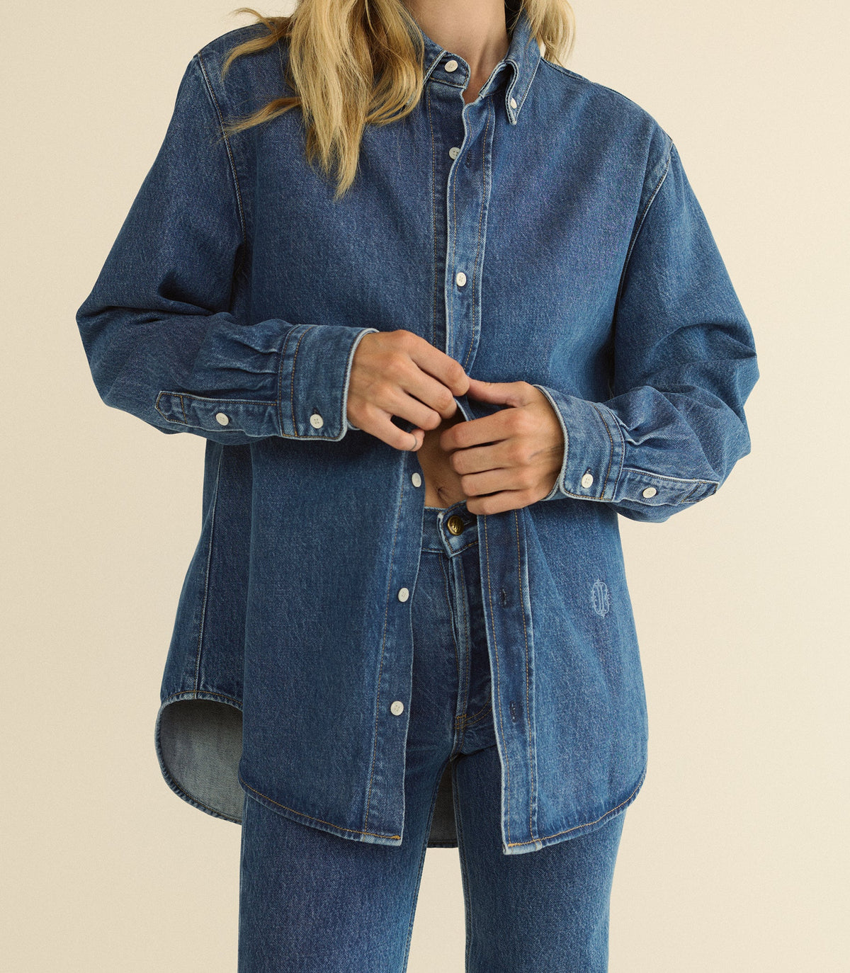 Bacall Shirt – Roussillon Mid Wash