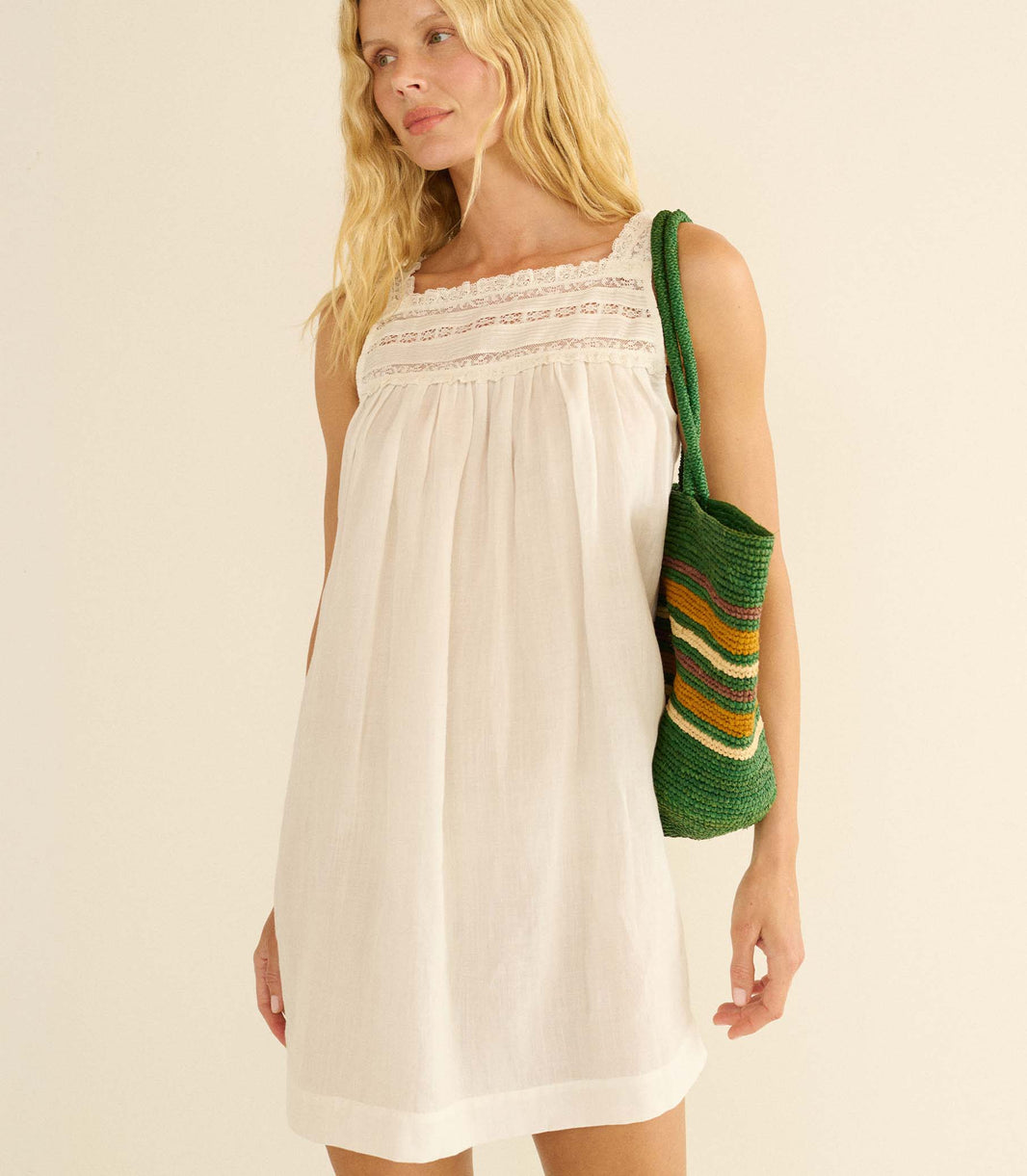 Bea Dress in Salt