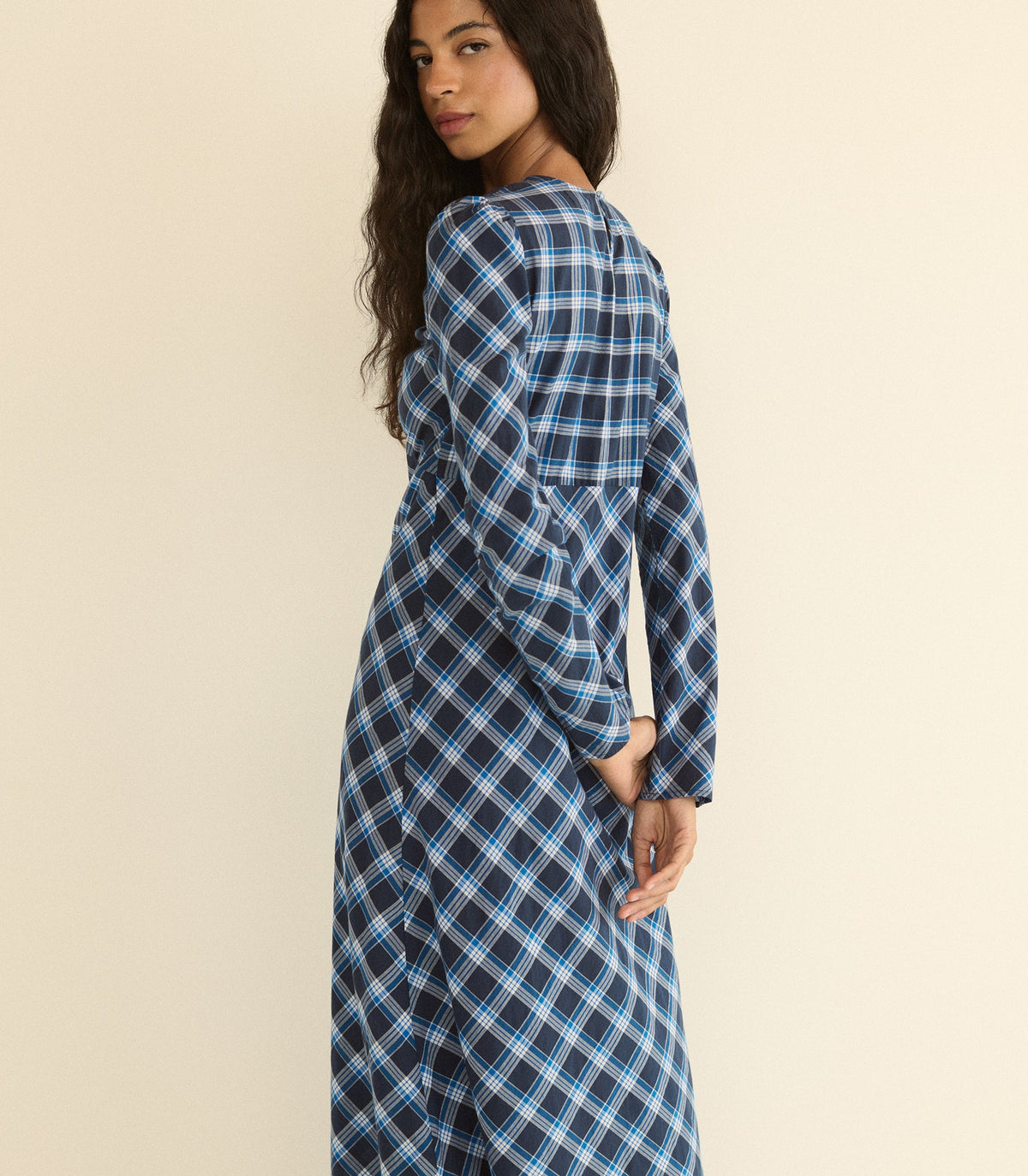 Begonia Dress in Valmont Plaid, view 4