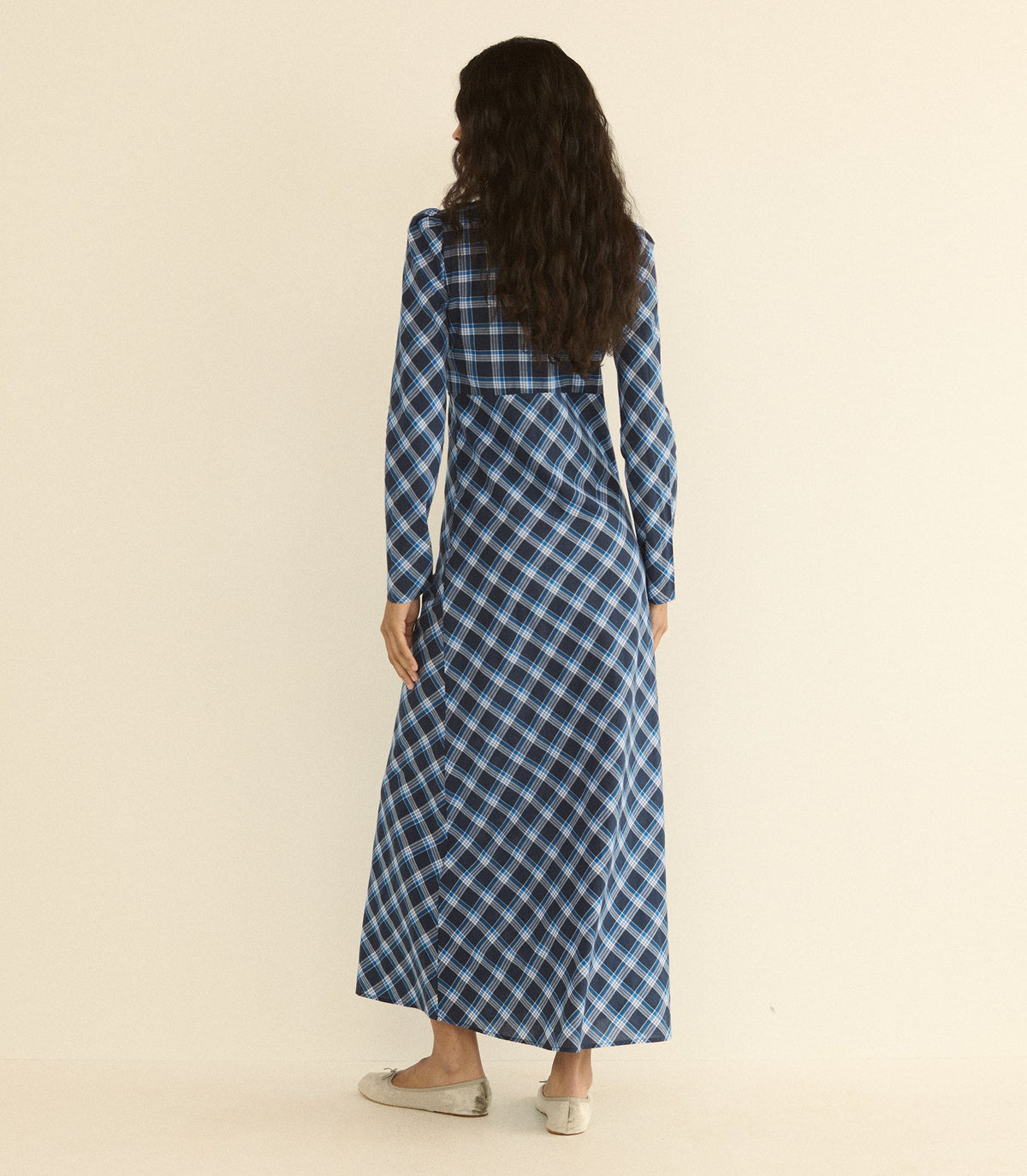 Begonia Dress in Valmont Plaid, view 5