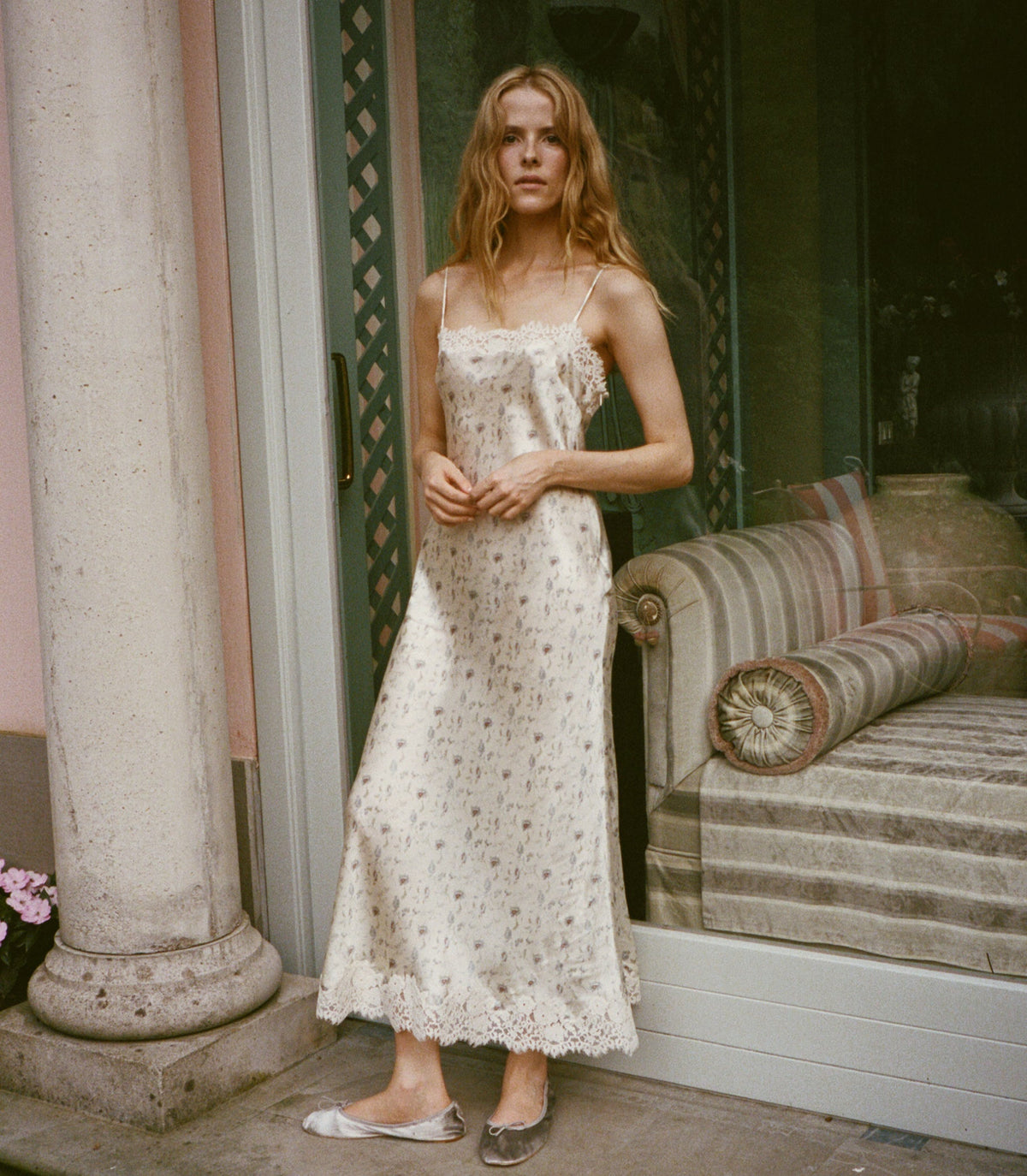 Bethilde Dress in Camellia Bloom, view 2