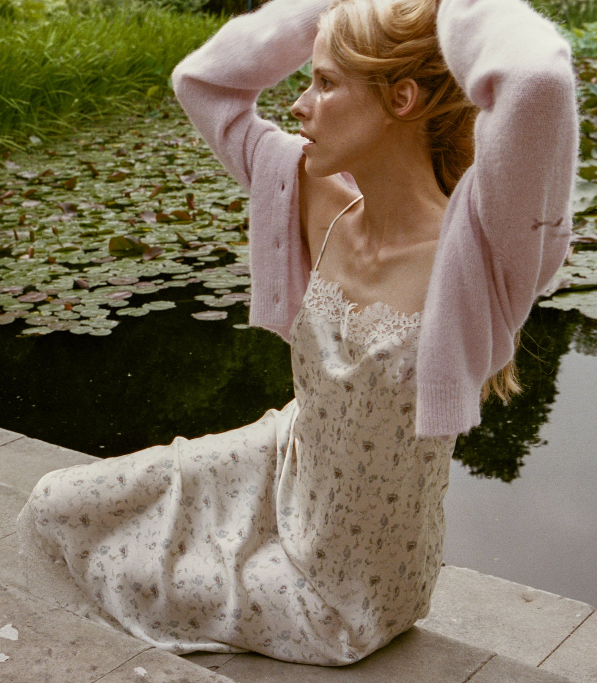 Bethilde Dress in Camellia Bloom, view 5