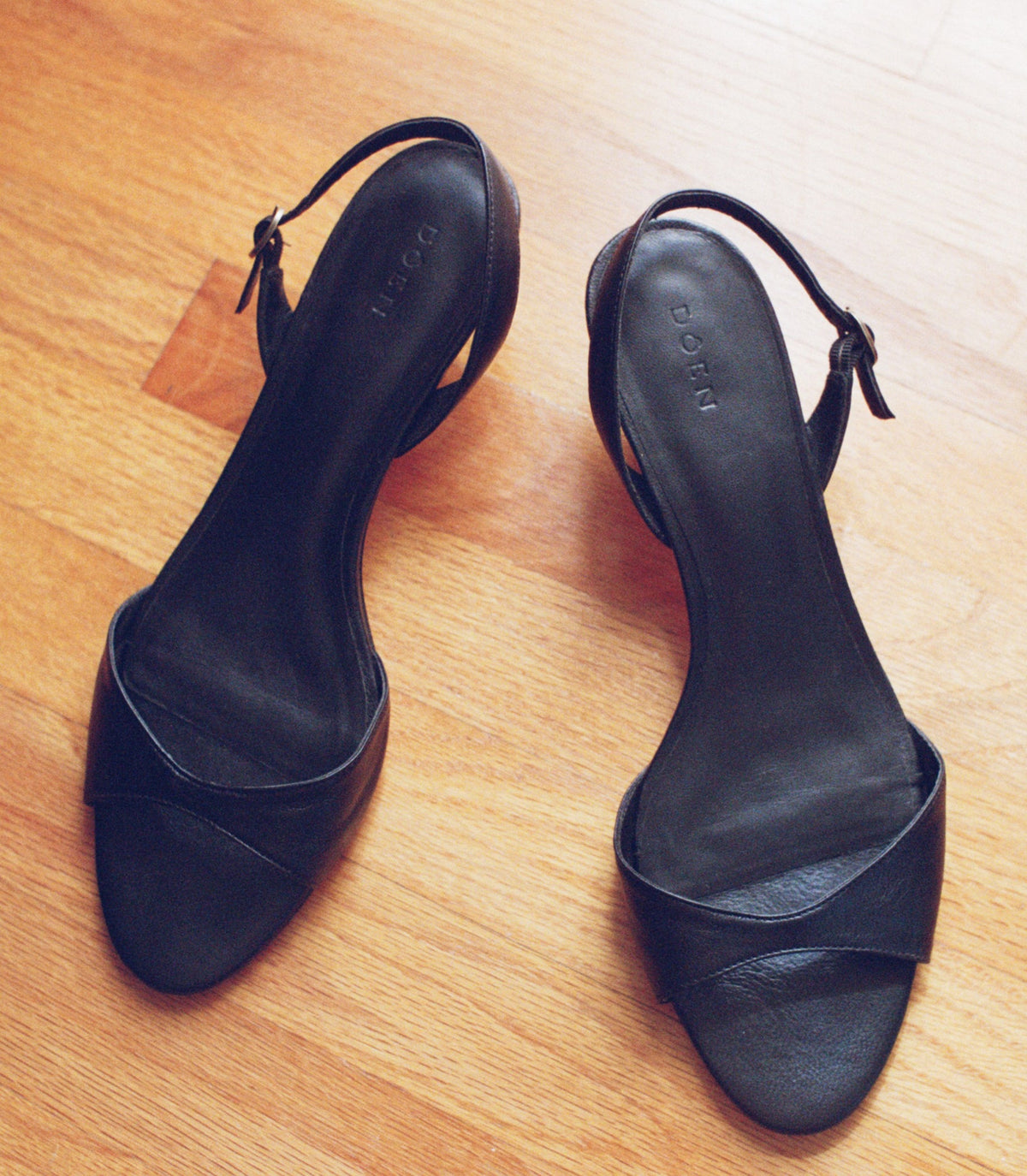 Bette Slingback in Black Nappa, view 4