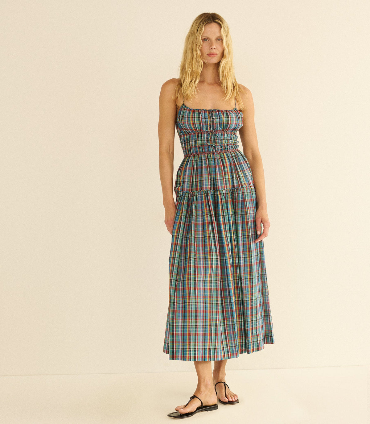 Brielle Dress in Alderbrook Plaid, view 2