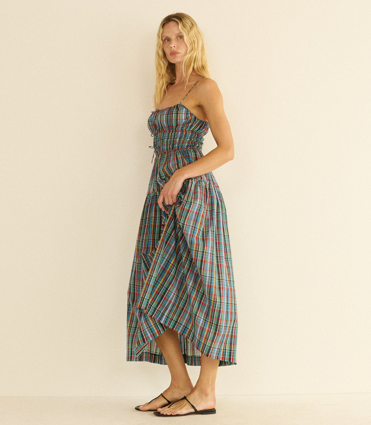 Brielle Dress in Alderbrook Plaid, view 3