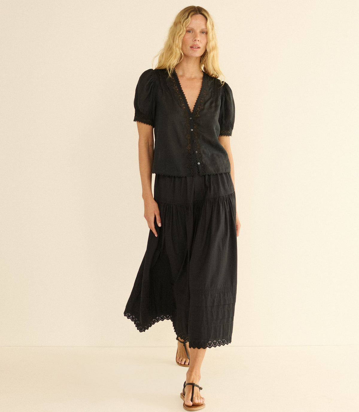 Brigitta Top in Black, view 3