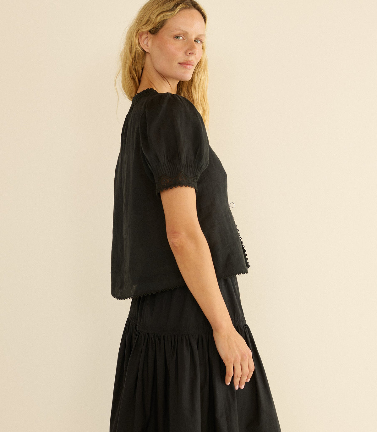 Brigitta Top in Black, view 5