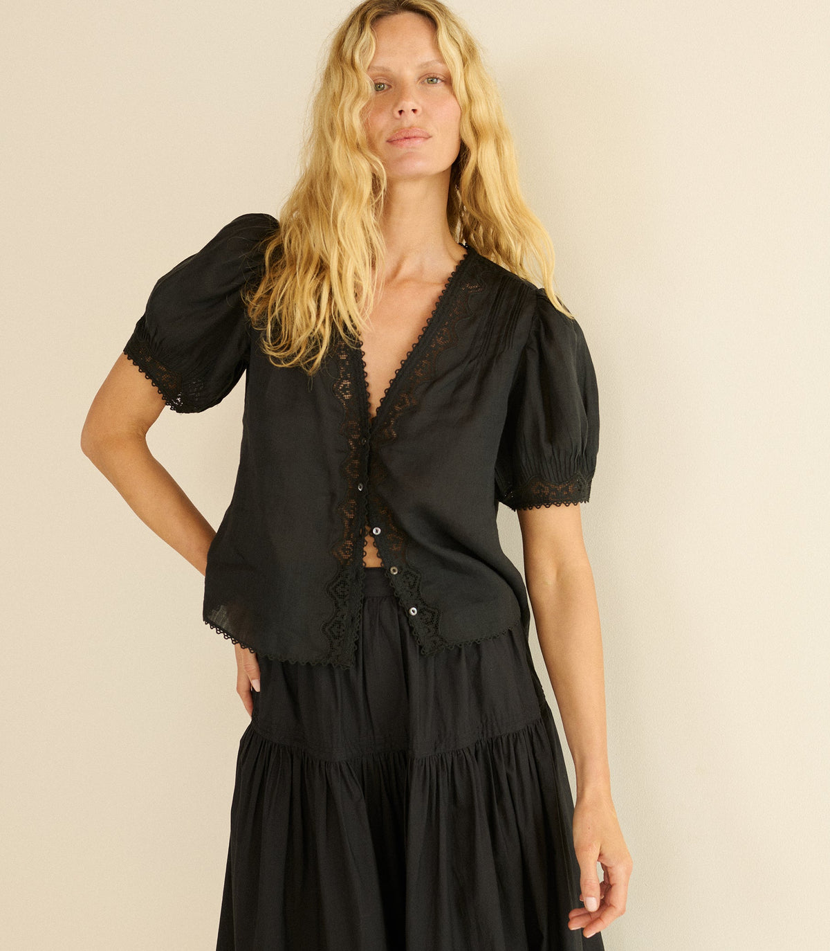 Brigitta Top in Black, view 2