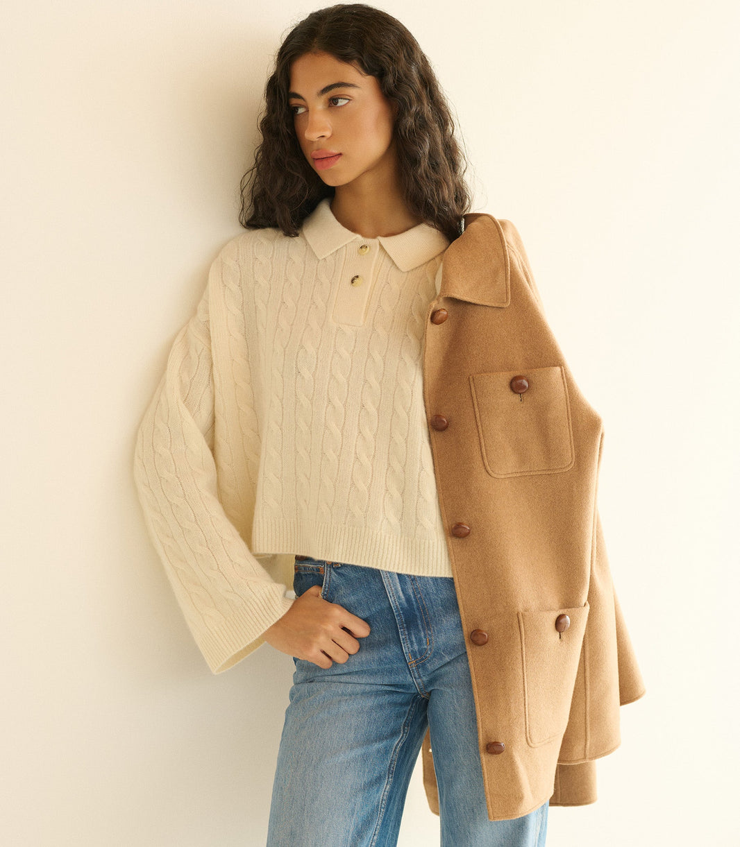 Cambridge Cashmere Sweater in Magnolia