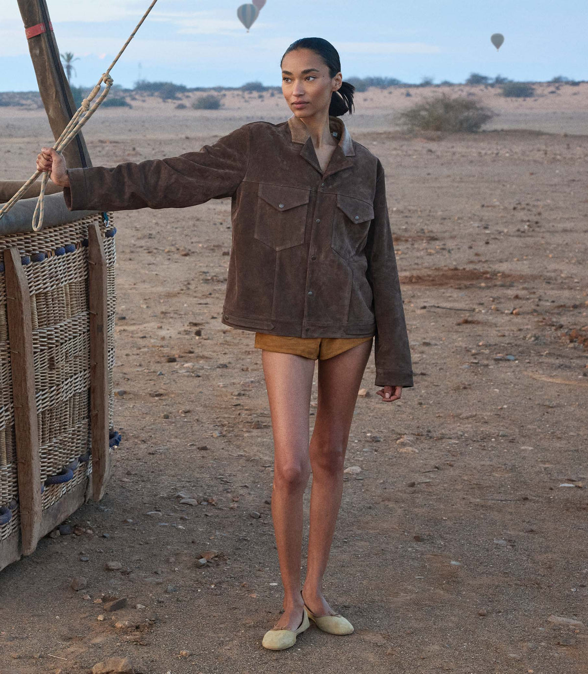 Carson Suede Jacket in Sable, view 4