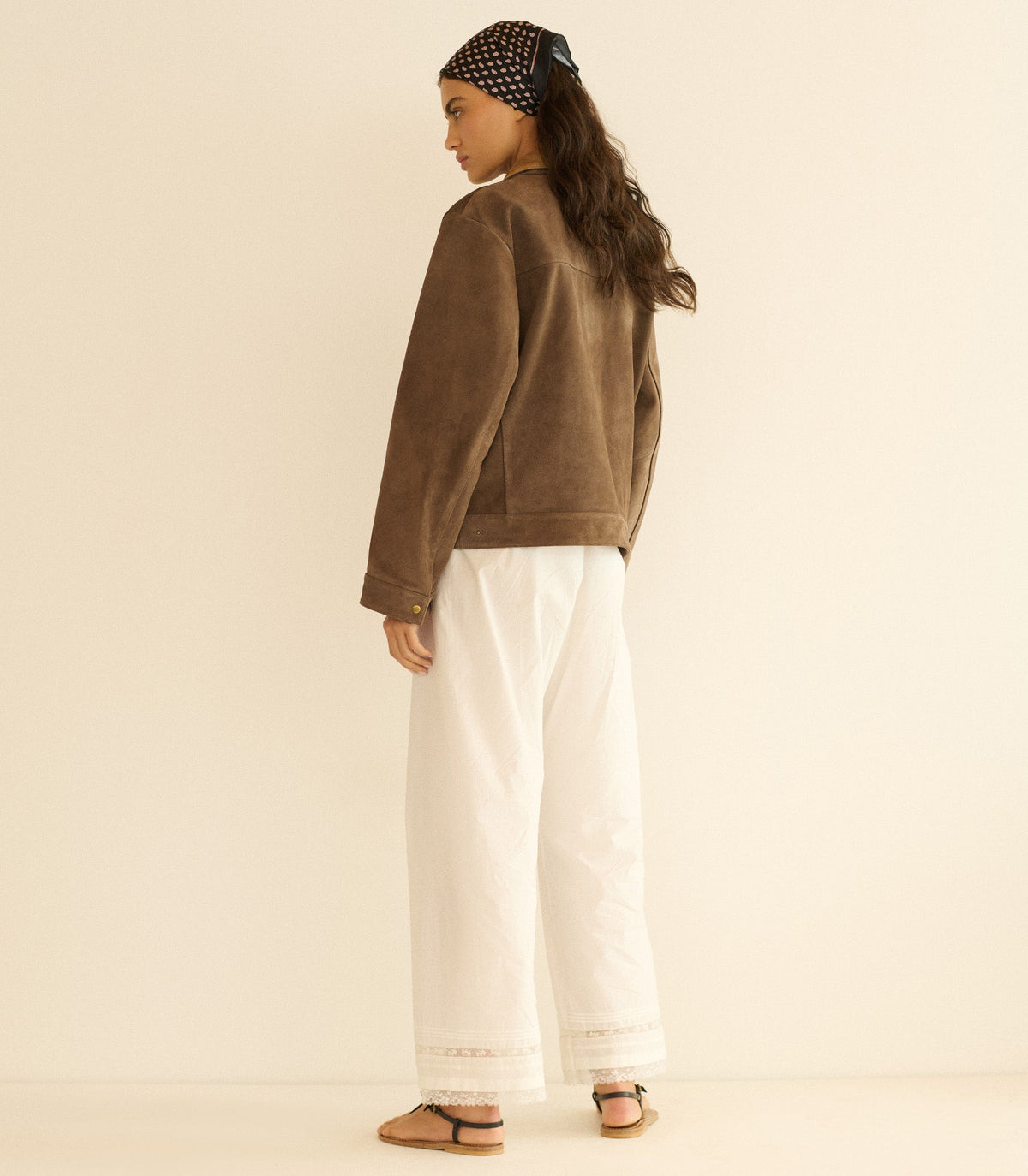 Carson Suede Jacket in Sable, view 9