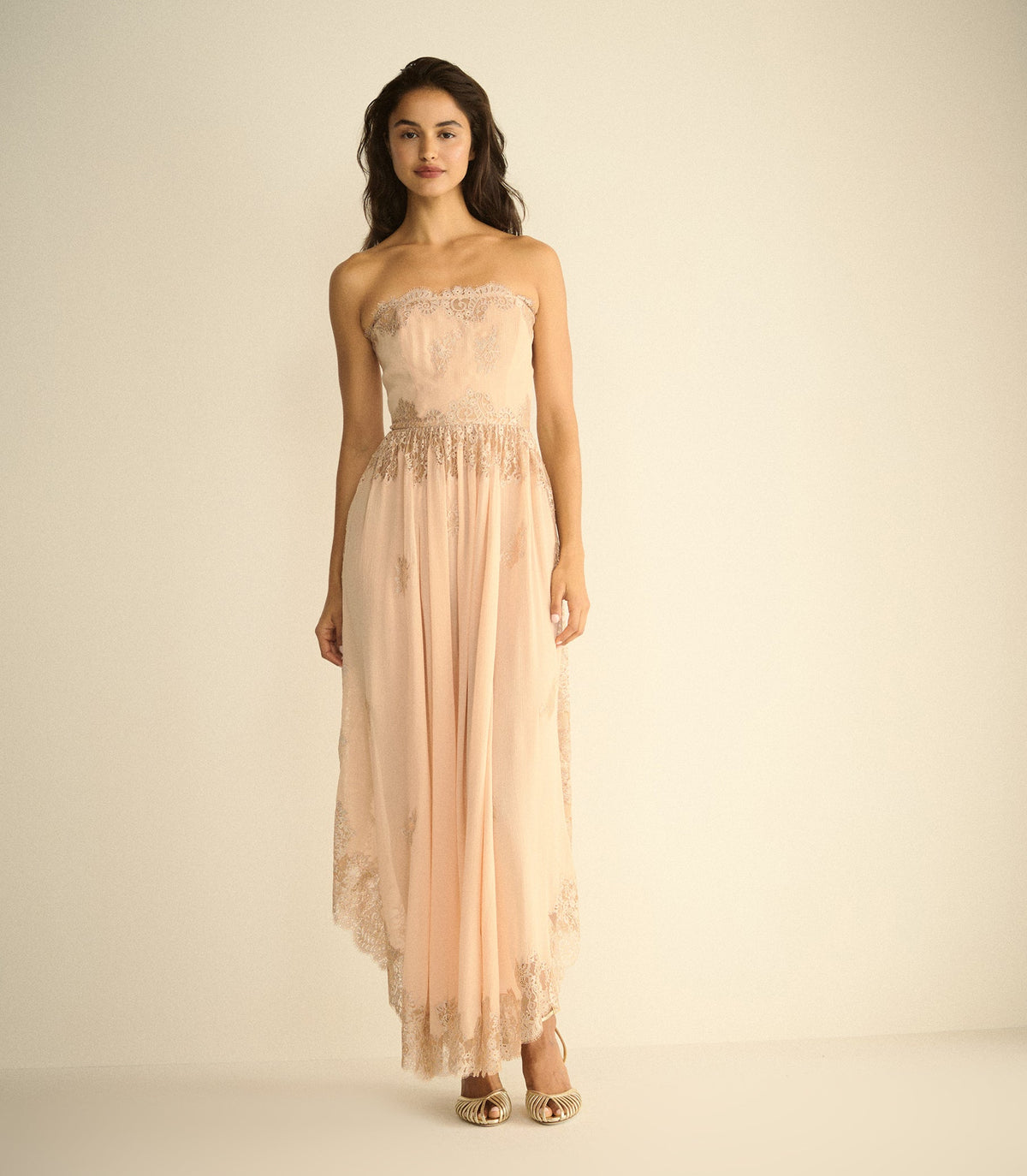 Charisse Dress in Shimmering Shell, view 2