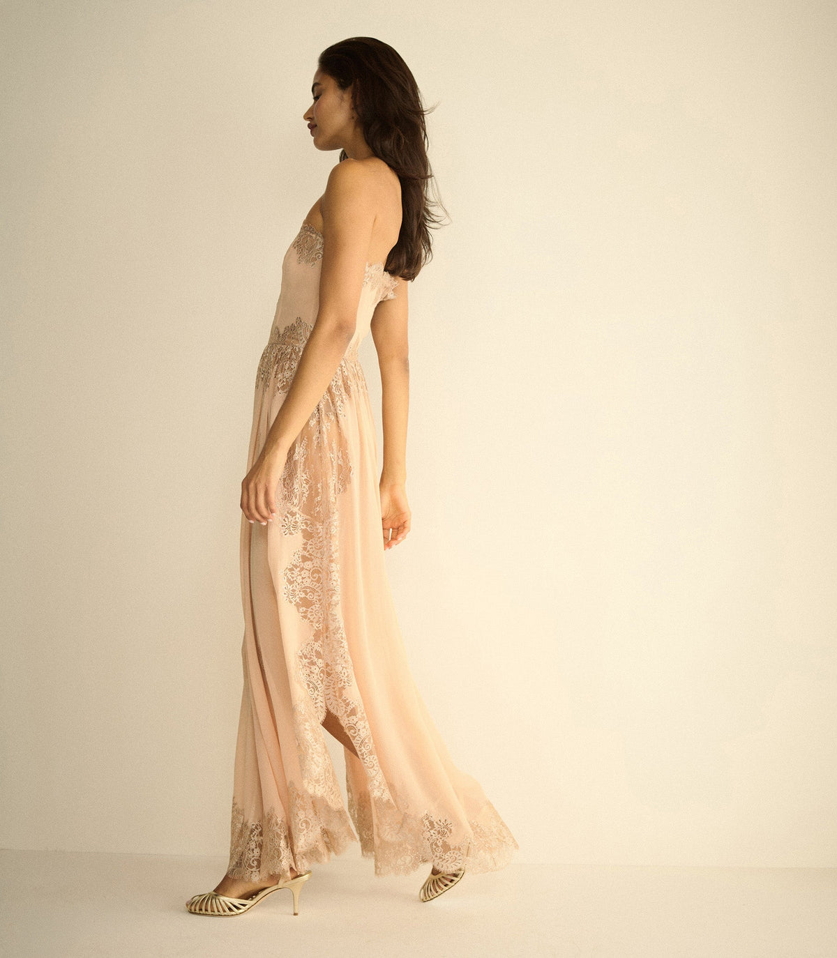 Charisse Dress in Shimmering Shell