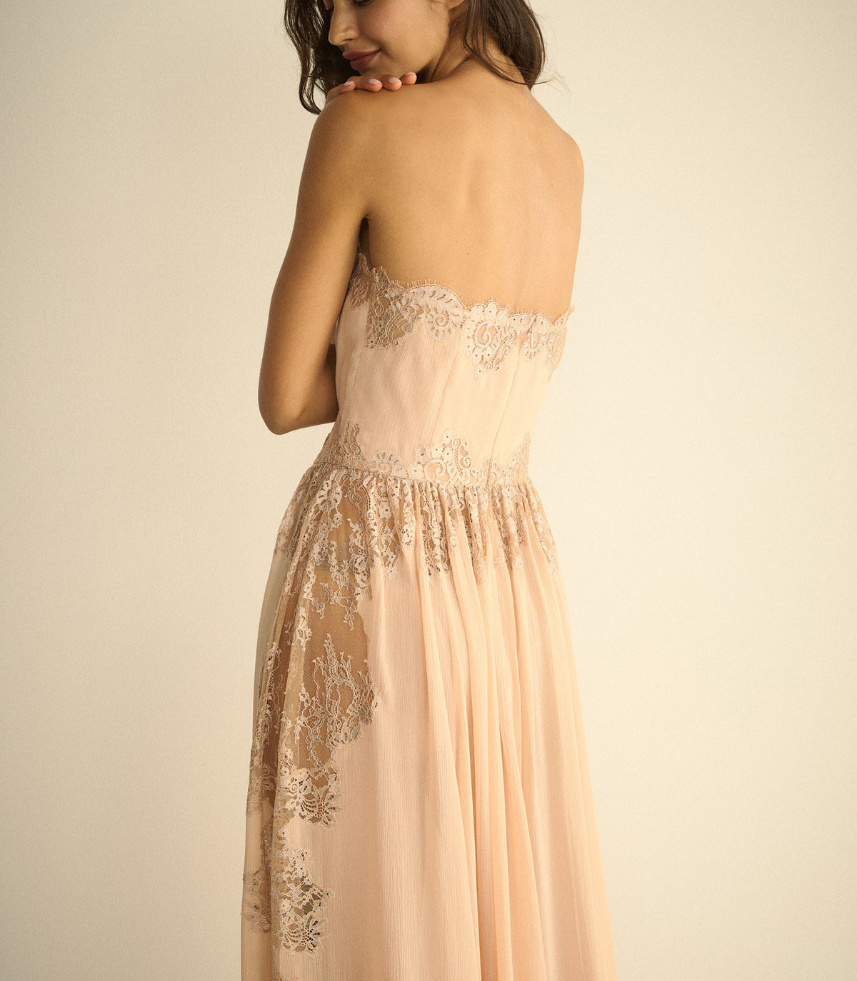 Charisse Dress in Shimmering Shell, view 6