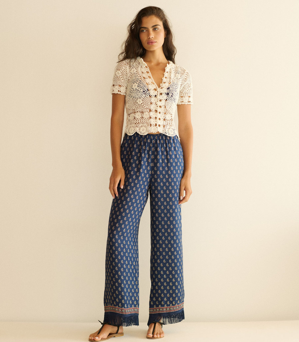 Chrysanthe Top in Pearl, view 2
